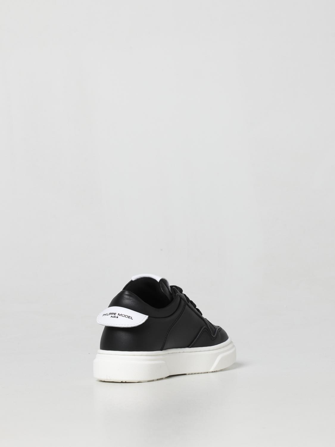 Sneakers Philippe Model Junior: Sneakers Temple Philippe Model Junior in pelle nero 3