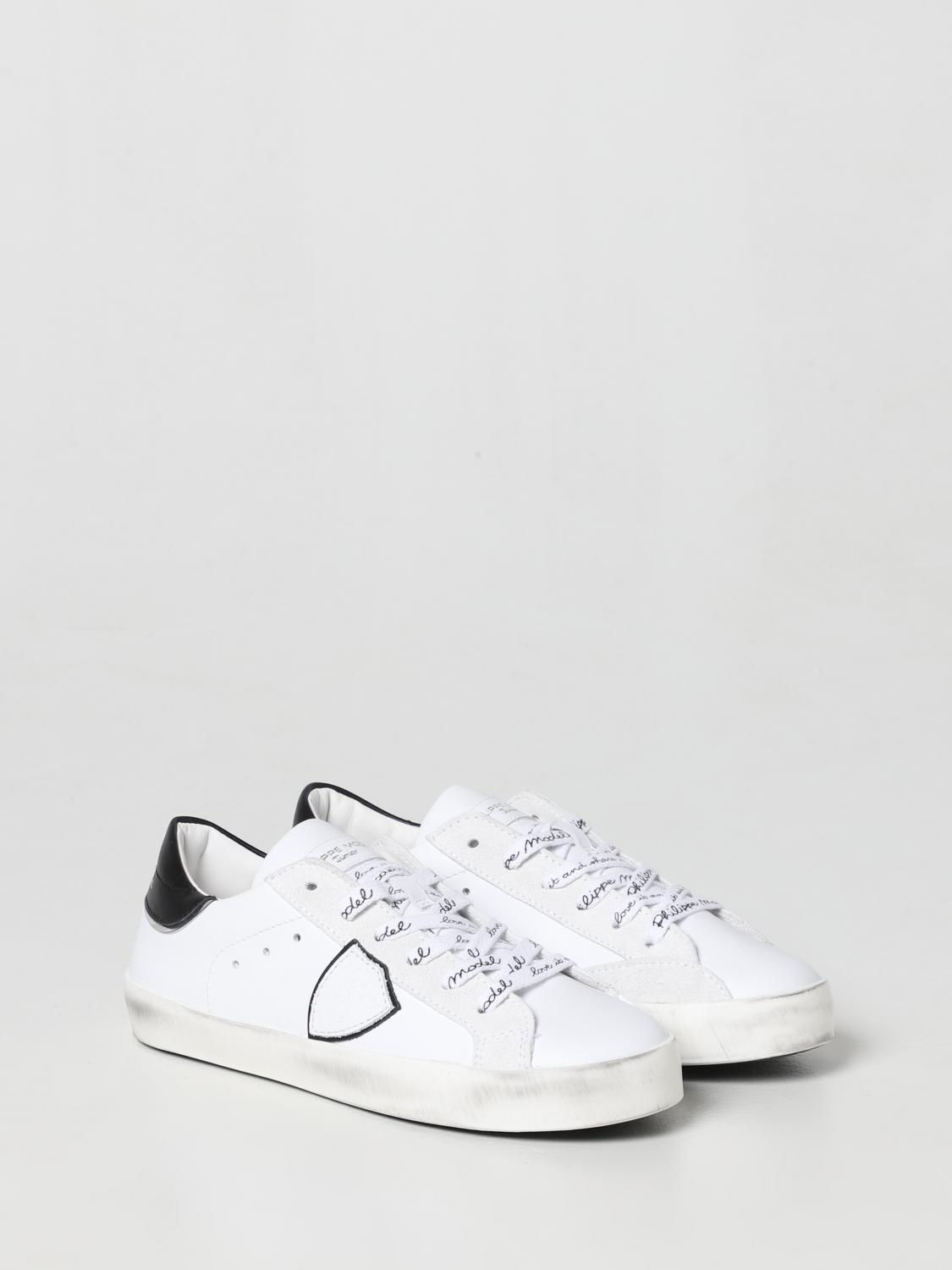 Sneakers Philippe Model Junior: Sneakers Philippe Model Junior in pelle bianco 2