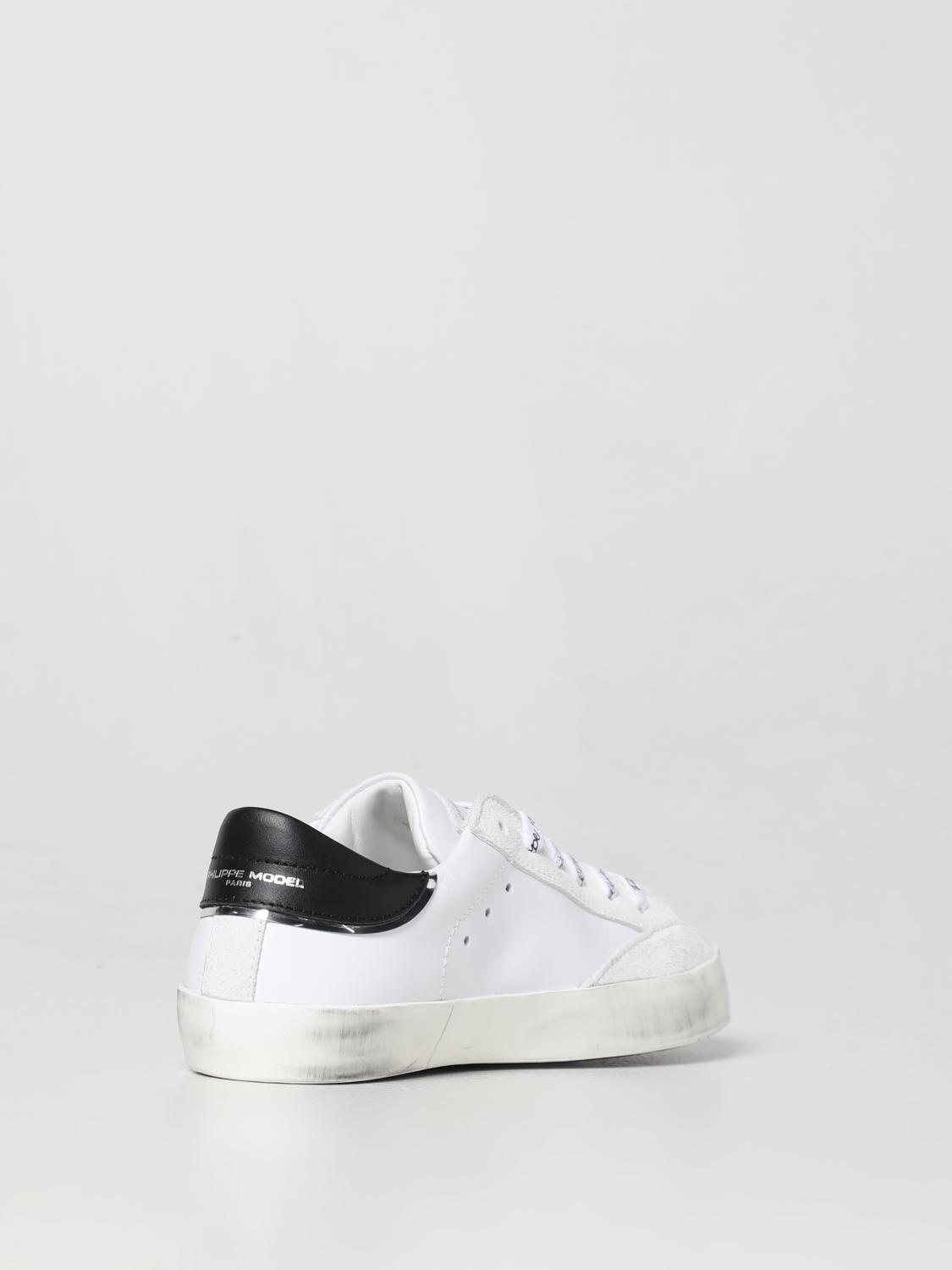 Sneakers Philippe Model Junior: Sneakers Philippe Model Junior in pelle bianco 3