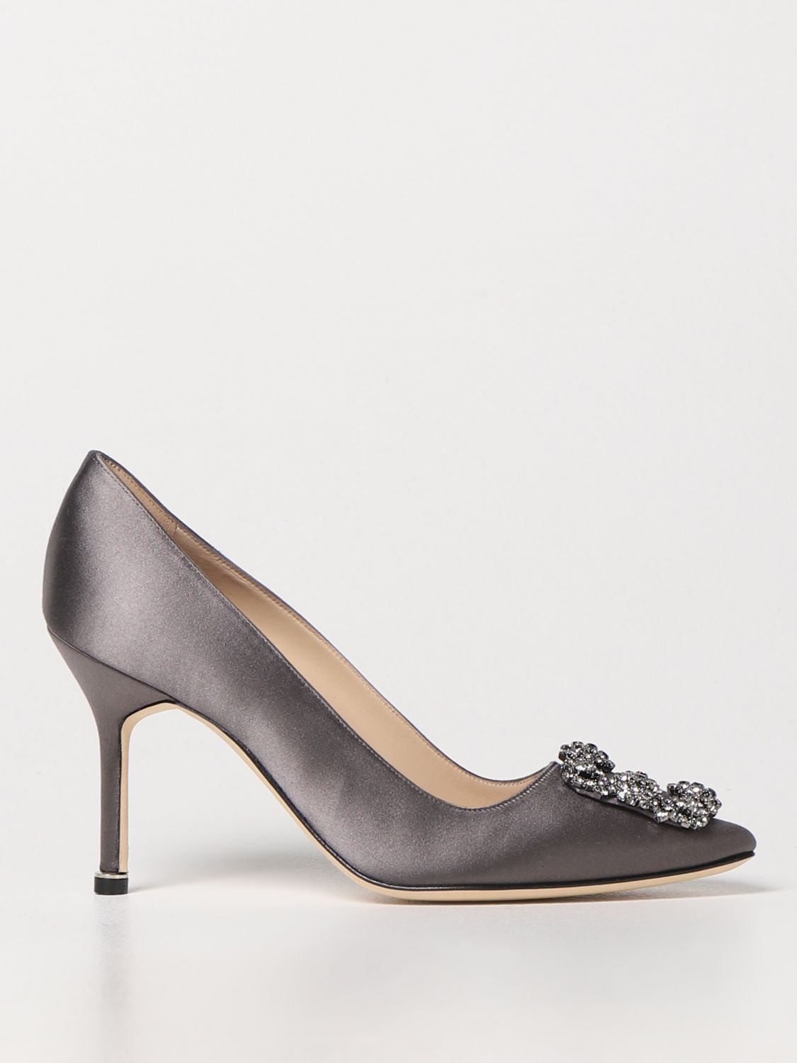 Manolo Blahnik Court Shoes  Woman In Mouse Grey