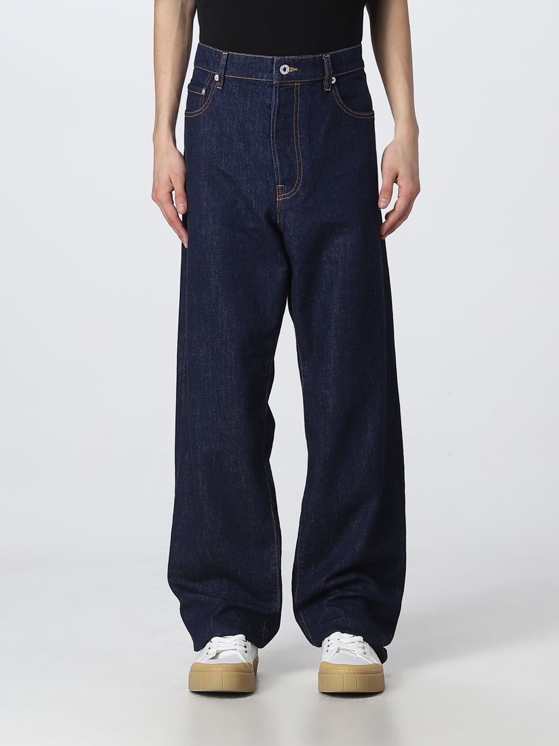 KENZO: jeans for man - Blue | Kenzo jeans FD55DP3316B1 online at GIGLIO.COM