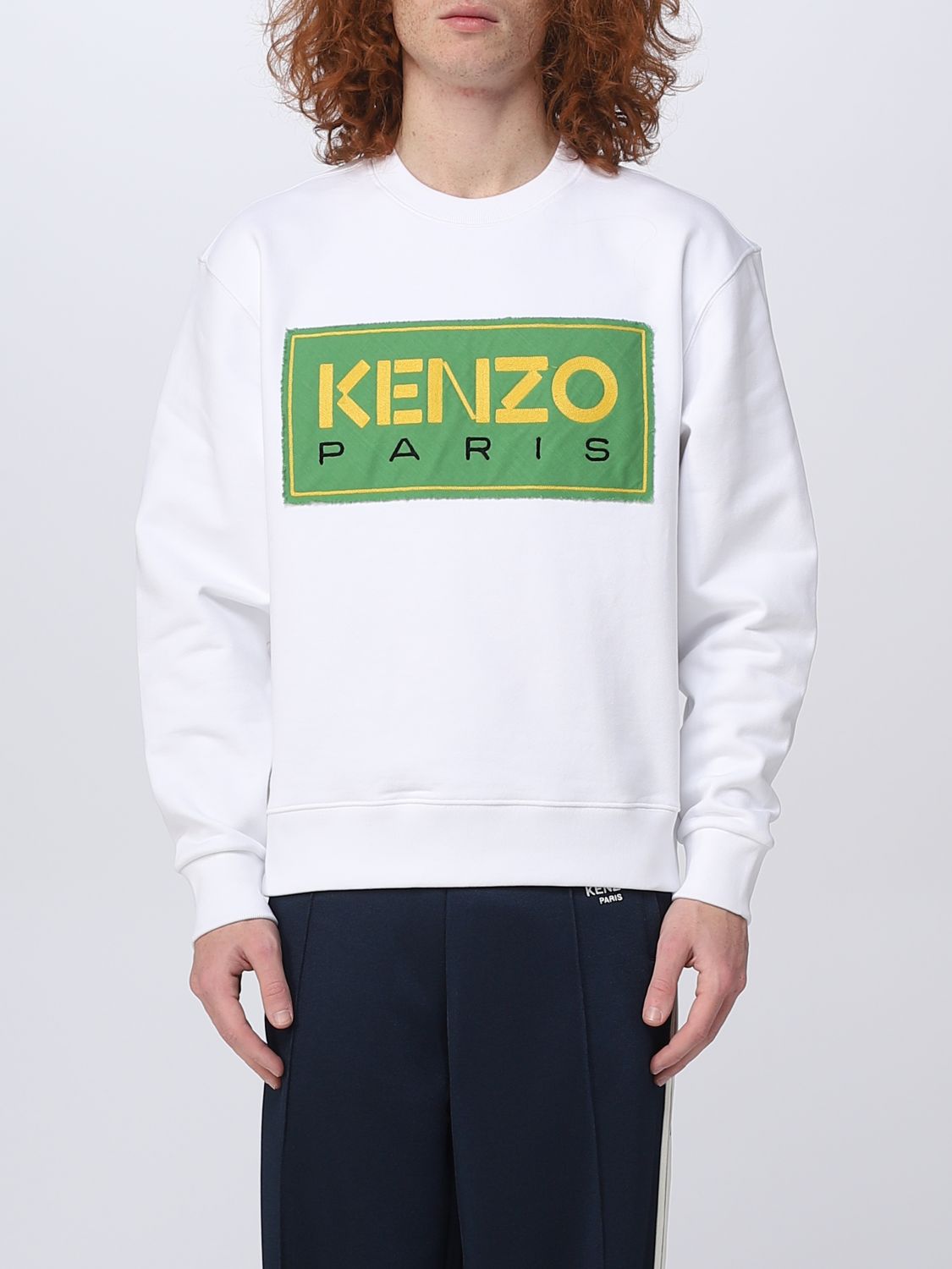 KENZO SWEATSHIRT KENZO MEN COLOR WHITE,D84304001