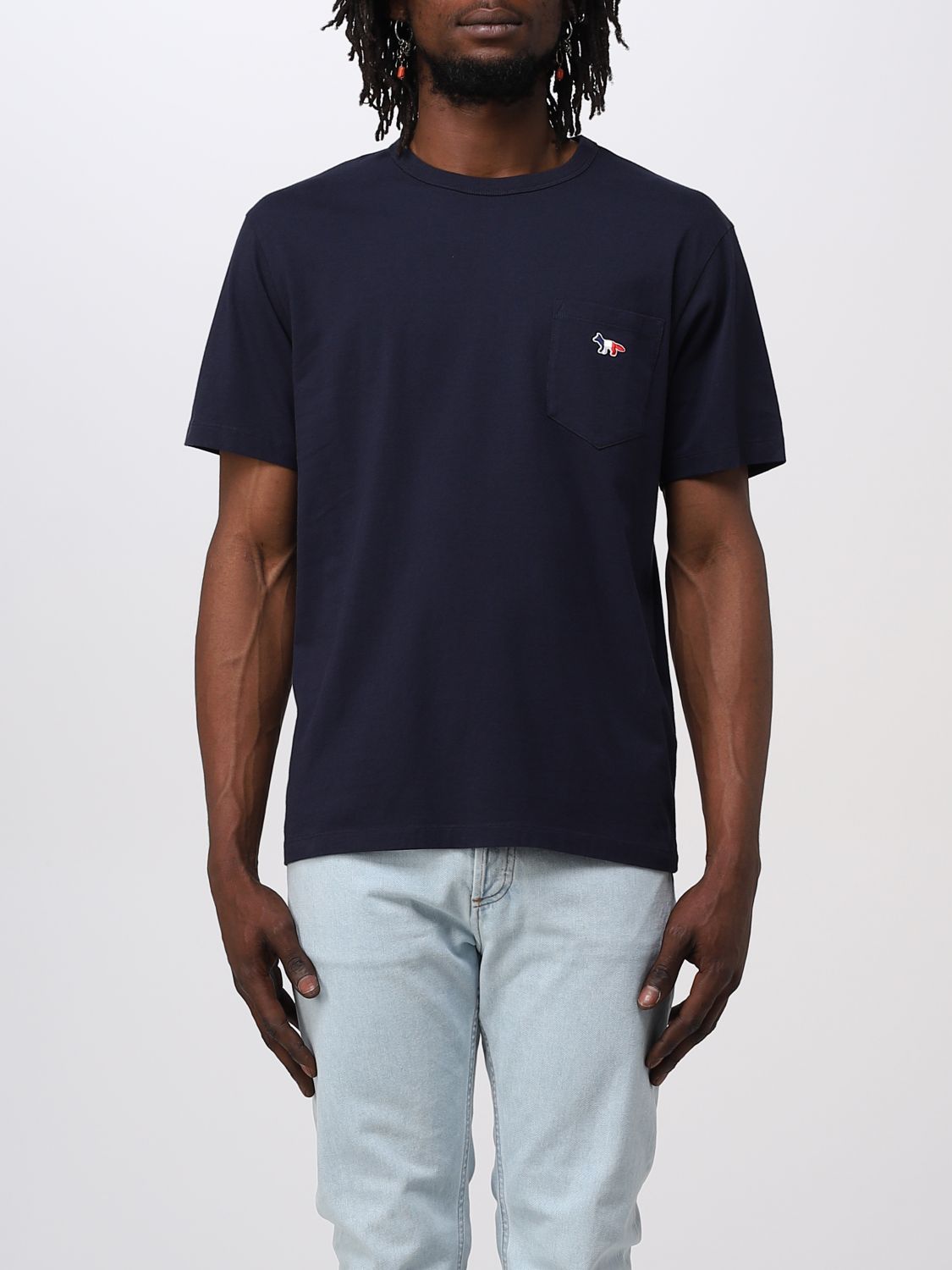 Maison Kitsuné T-shirt  Men Color Navy