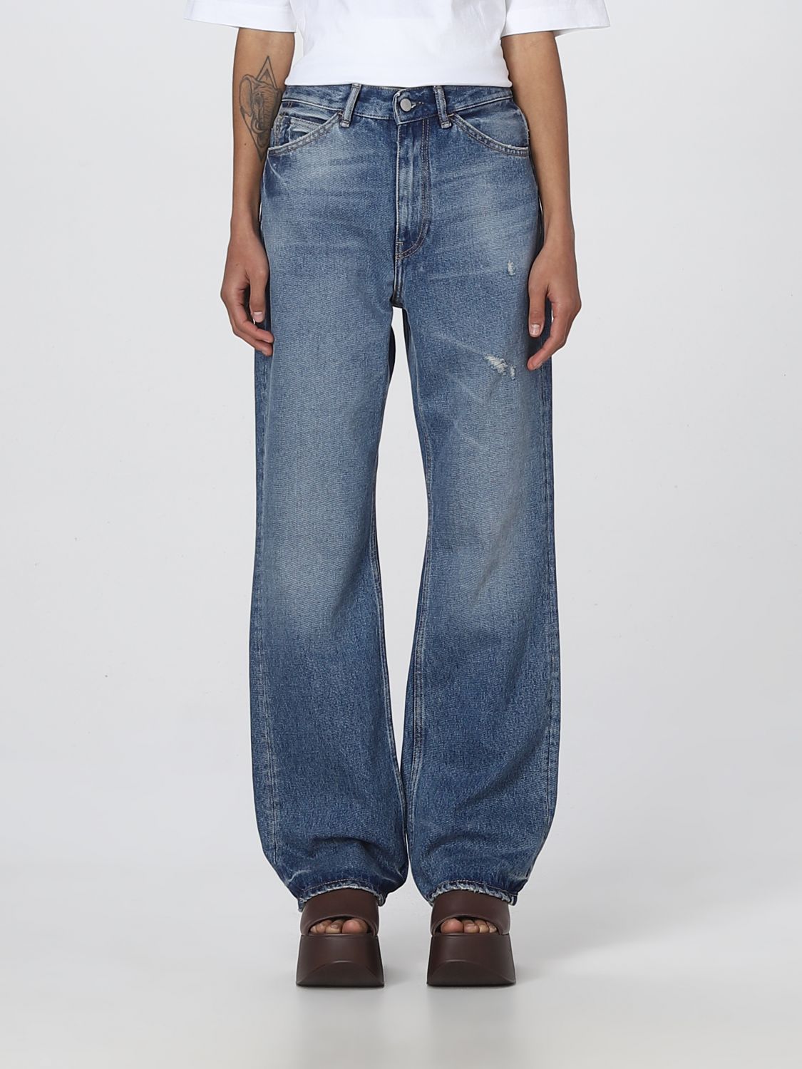 Precies Eerder Schildknaap ACNE STUDIOS: jeans for woman - Blue | Acne Studios jeans A00309 online on  GIGLIO.COM