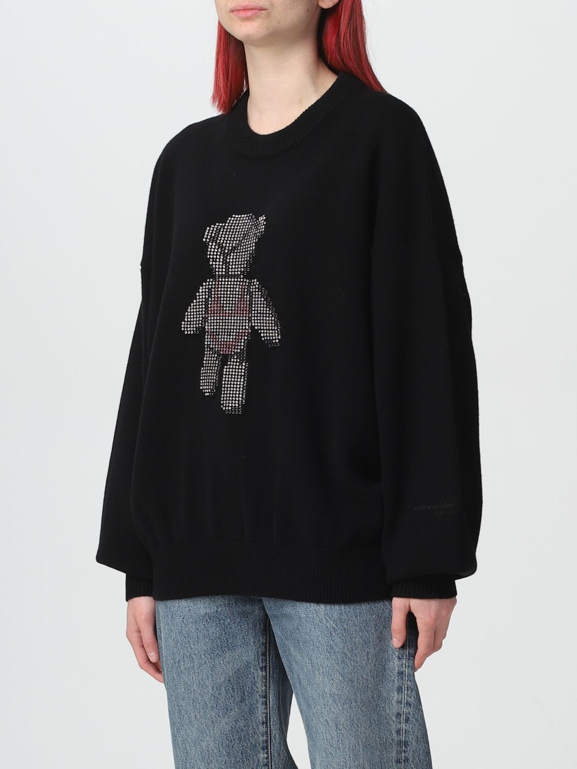 Alexander Wang black knit jumper - Size XS For Sale at 1stDibs