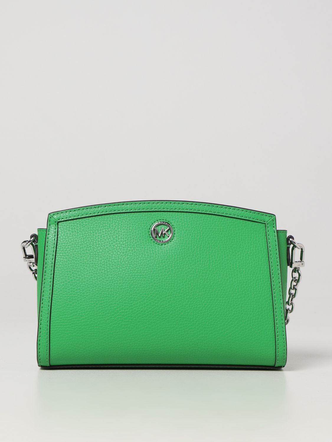 Michael Kors Outlet: Michael Chantal bag in leather - Green | Michael ...