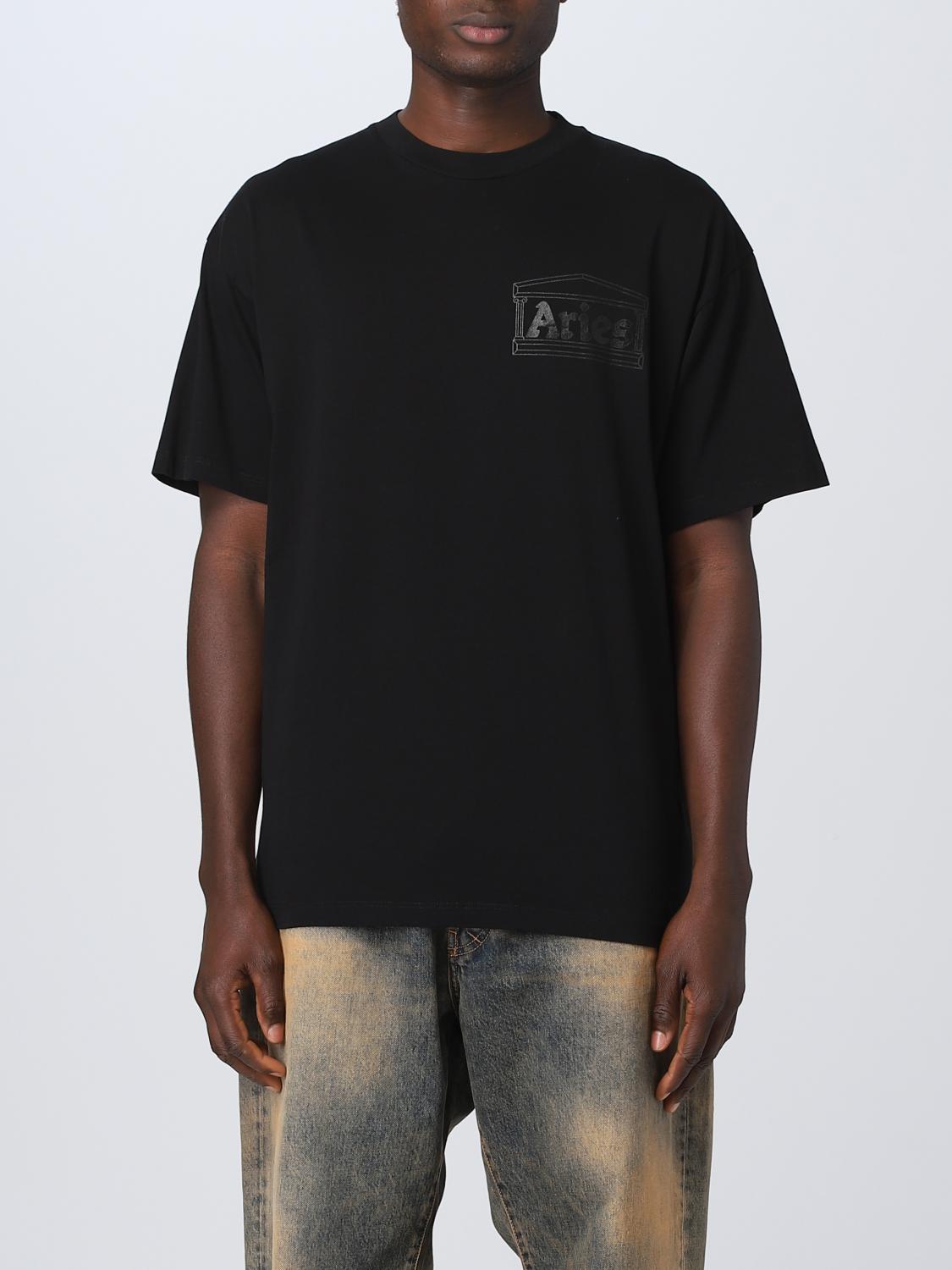 ARIES T-SHIRT ARIES MEN colour BLACK,D84535002