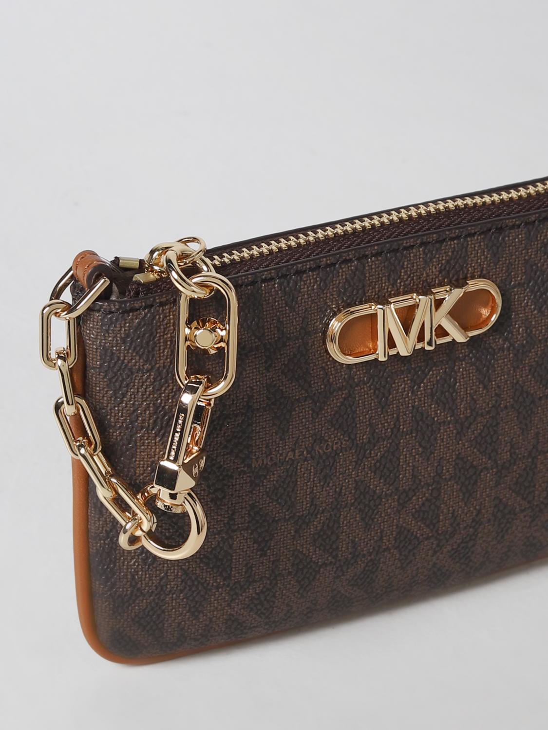 MICHAEL KORS: wallet for woman - Brown | Michael Kors wallet 34F2G7PD1B  online on 