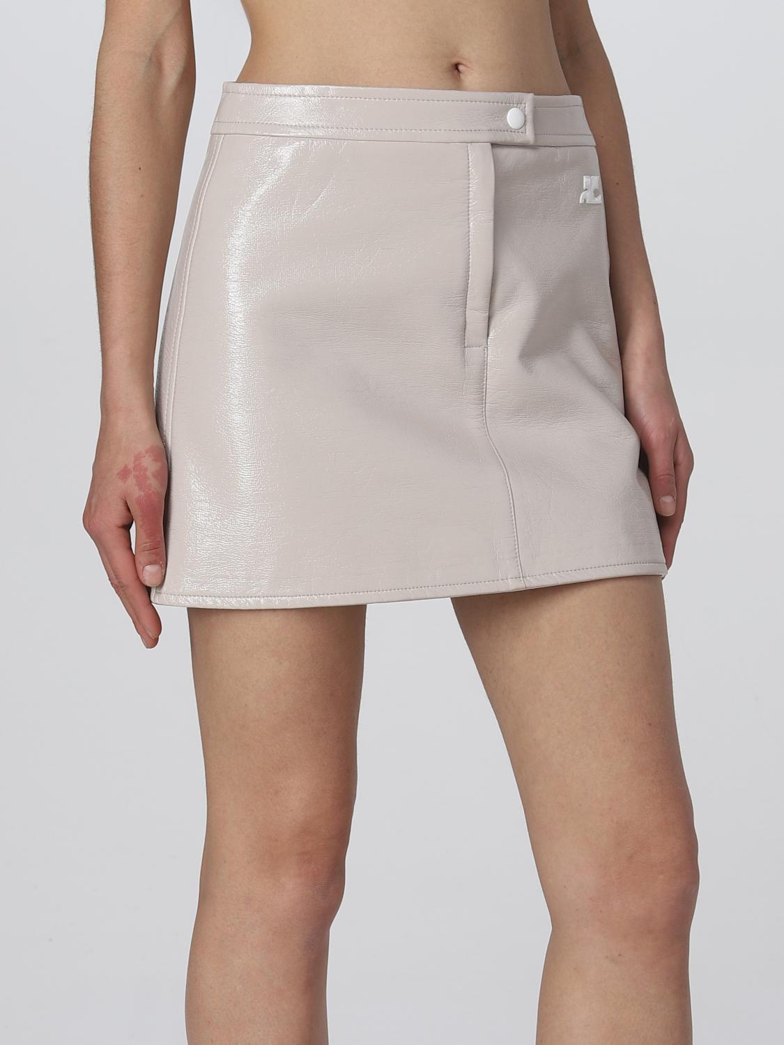 Gonna Courrèges: Gonna Courrèges donna cammello 4