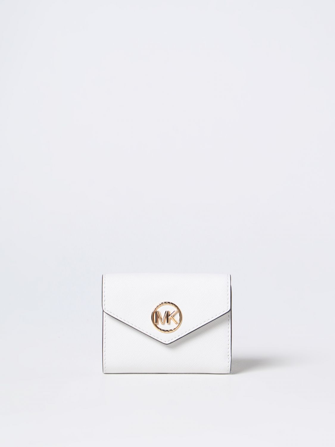 MICHAEL KORS: wallet for woman - White | Michael Kors wallet 34S1GNME6L ...