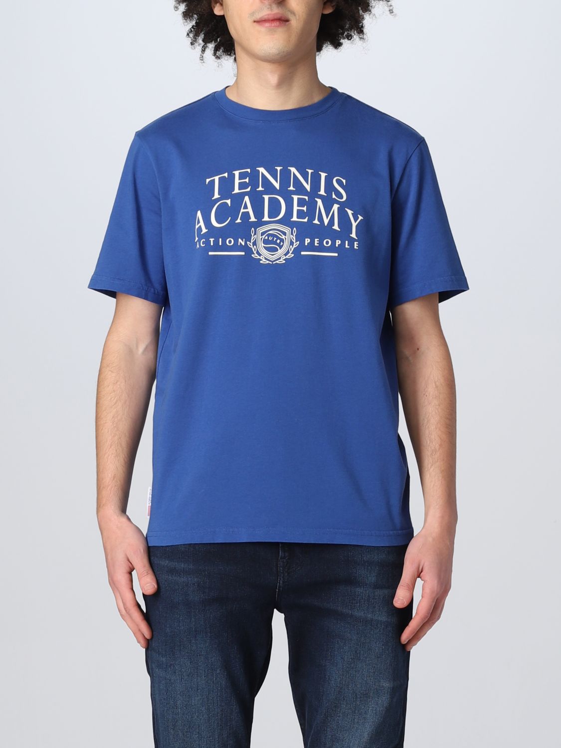 Shop Autry T-shirt With Academy Print In Blue