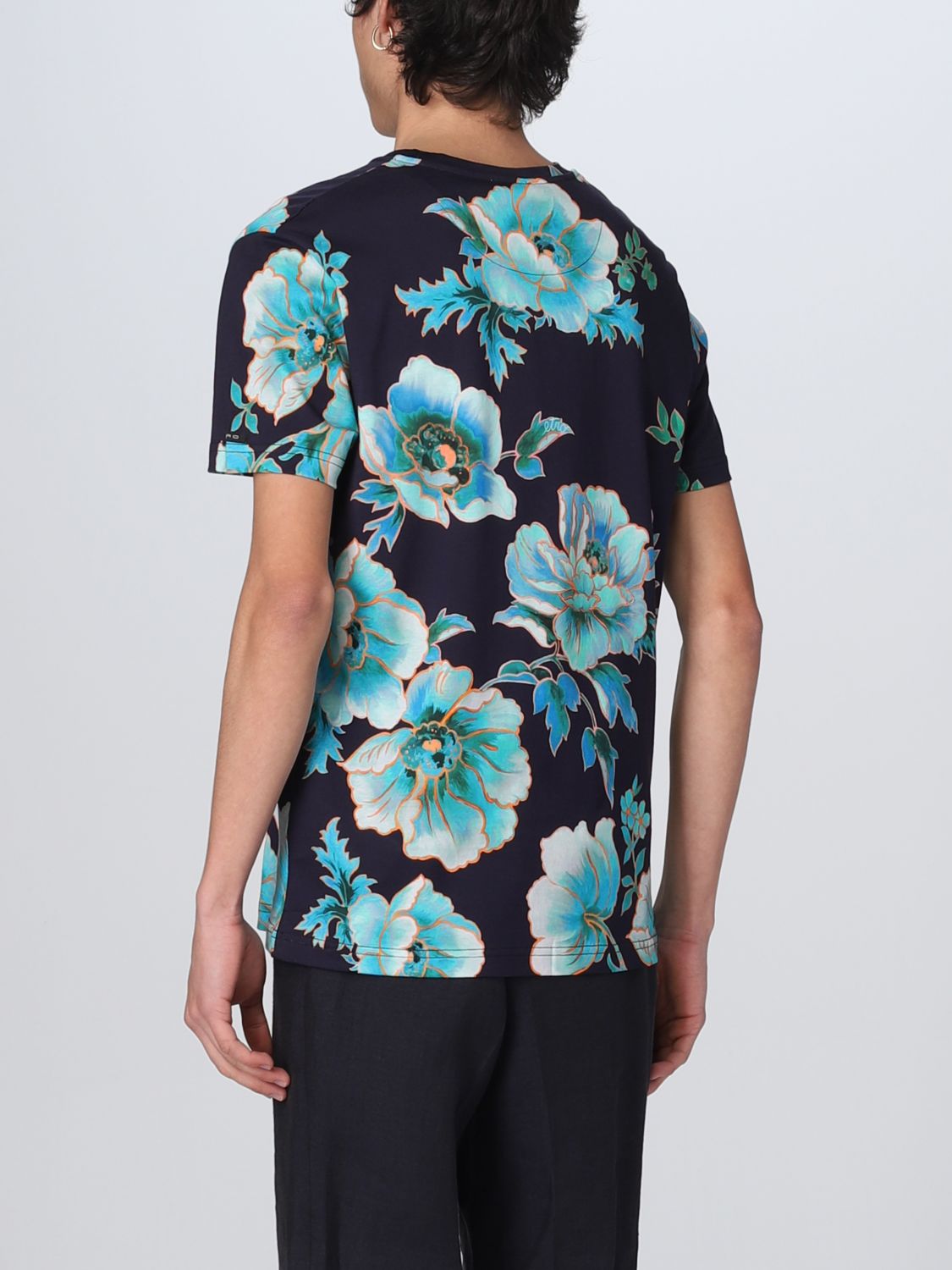 T-shirt Etro: T-shirt Etro in jersey con stampa floreale blue 3
