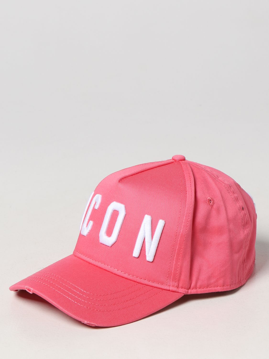 Cappello Dsquared2: Cappello Icon Dsquared2 in cotone rosa 1