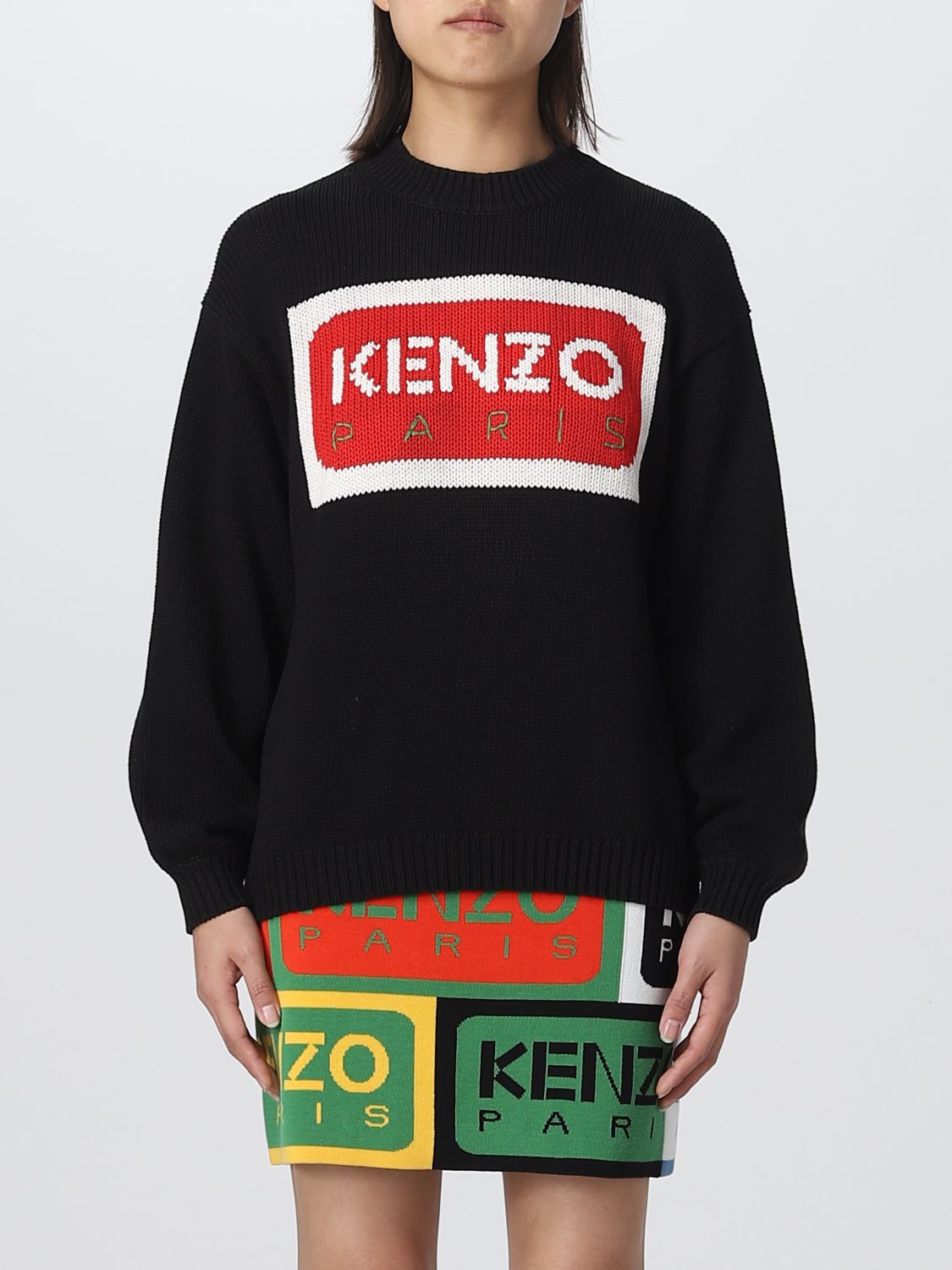 Bestaan middelen niezen KENZO: sweater for woman - Black | Kenzo sweater FD52PU3853LA online on  GIGLIO.COM