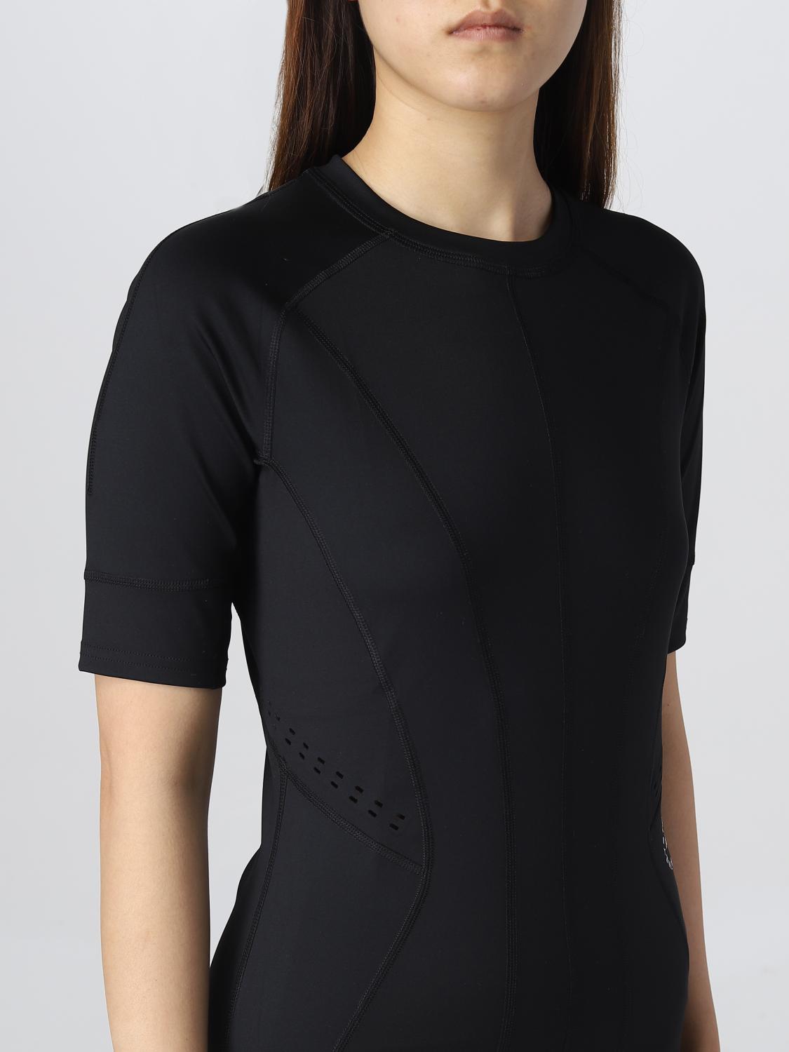 T-shirt Adidas By Stella Mccartney: T-shirt Adidas By Stella McCartney in tessuto stretch nero 5