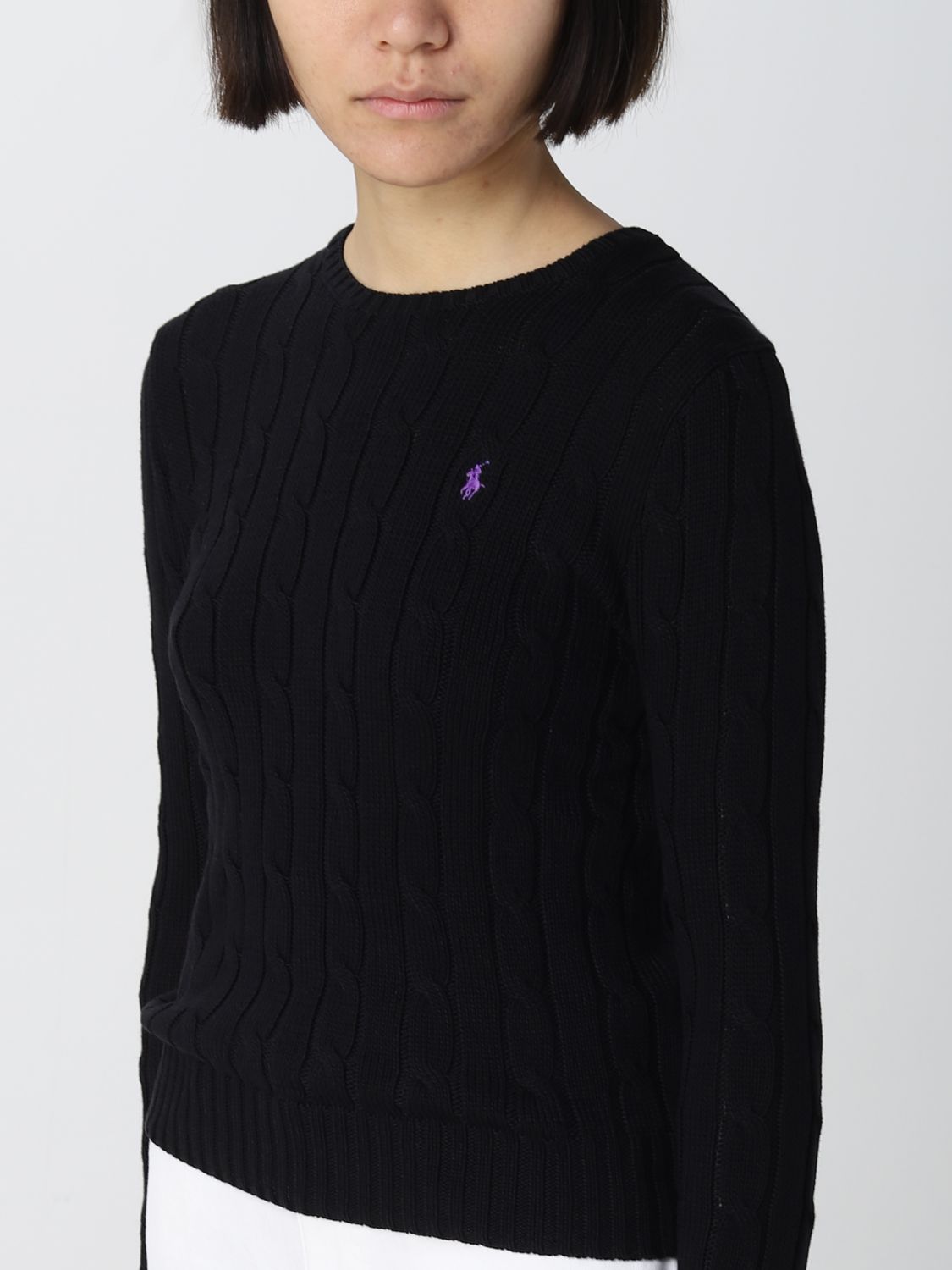 POLO RALPH LAUREN: sweater for woman - Black | Polo Ralph Lauren sweater  211891640 online on 