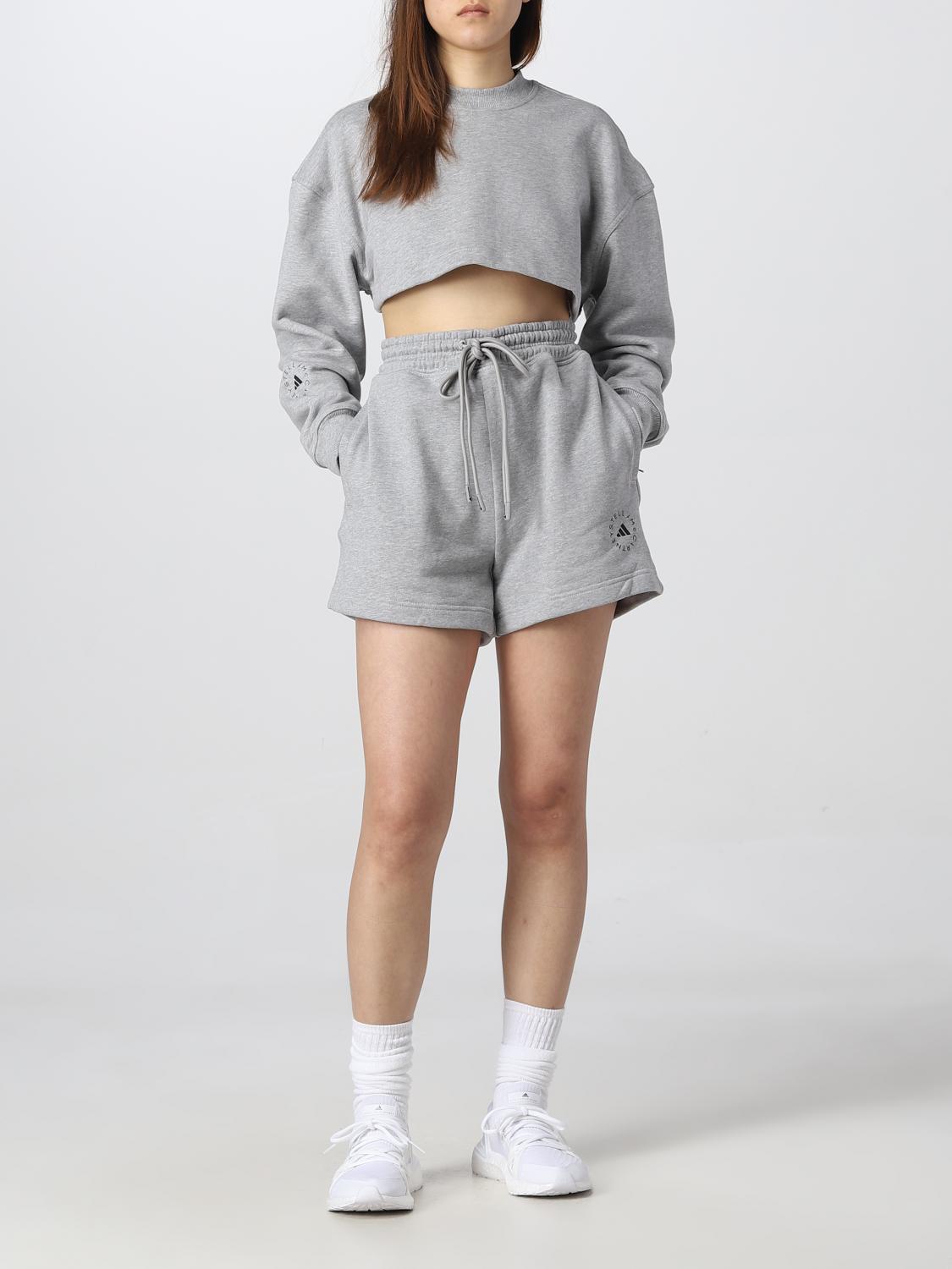 Felpa Adidas By Stella Mccartney: Felpa Adidas By Stella McCartney in cotone organico grigio 2