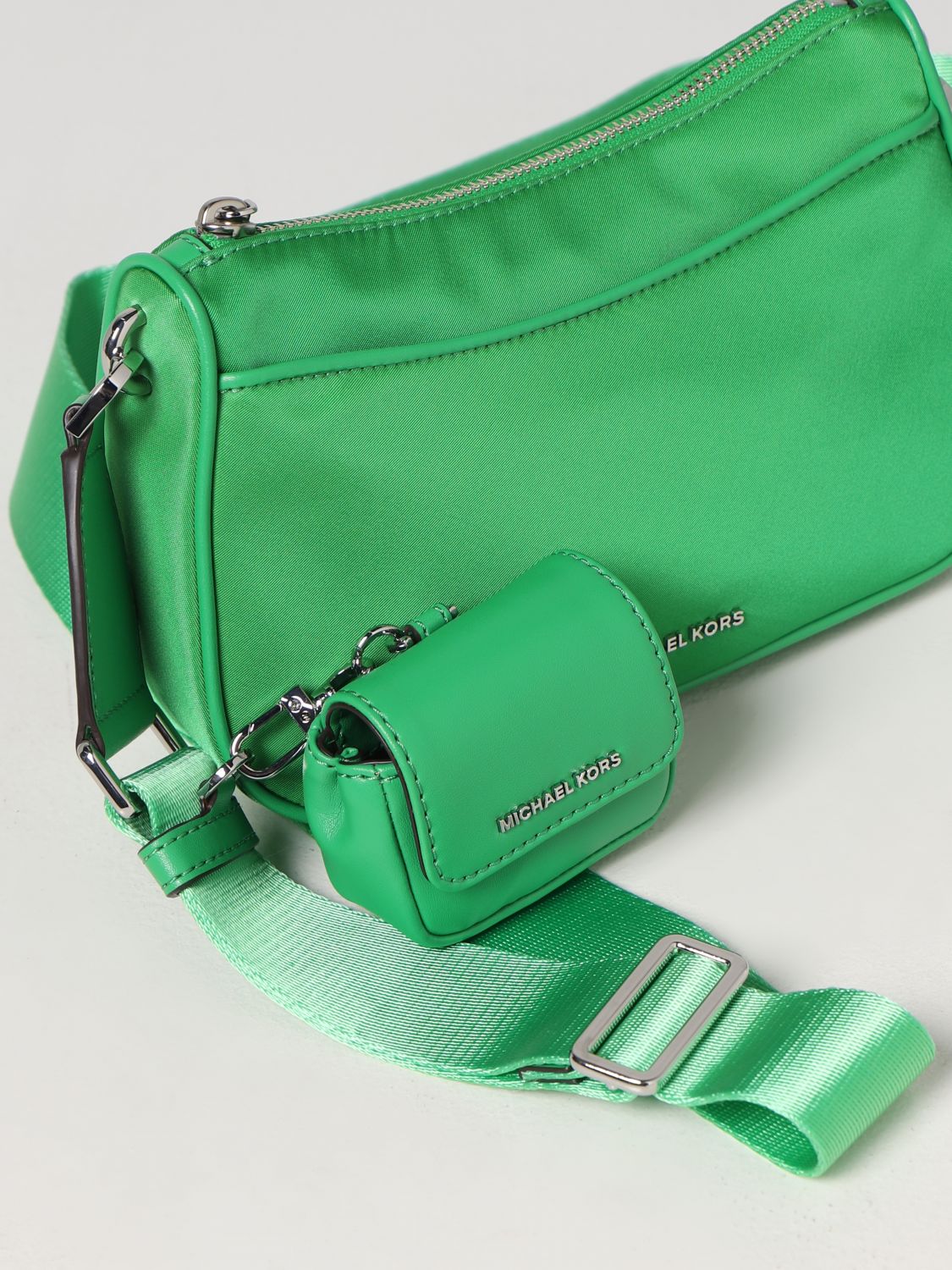 MICHAEL KORS: shoulder bag for woman - Green | Michael Kors shoulder bag  32R3SJ6C8C online on 