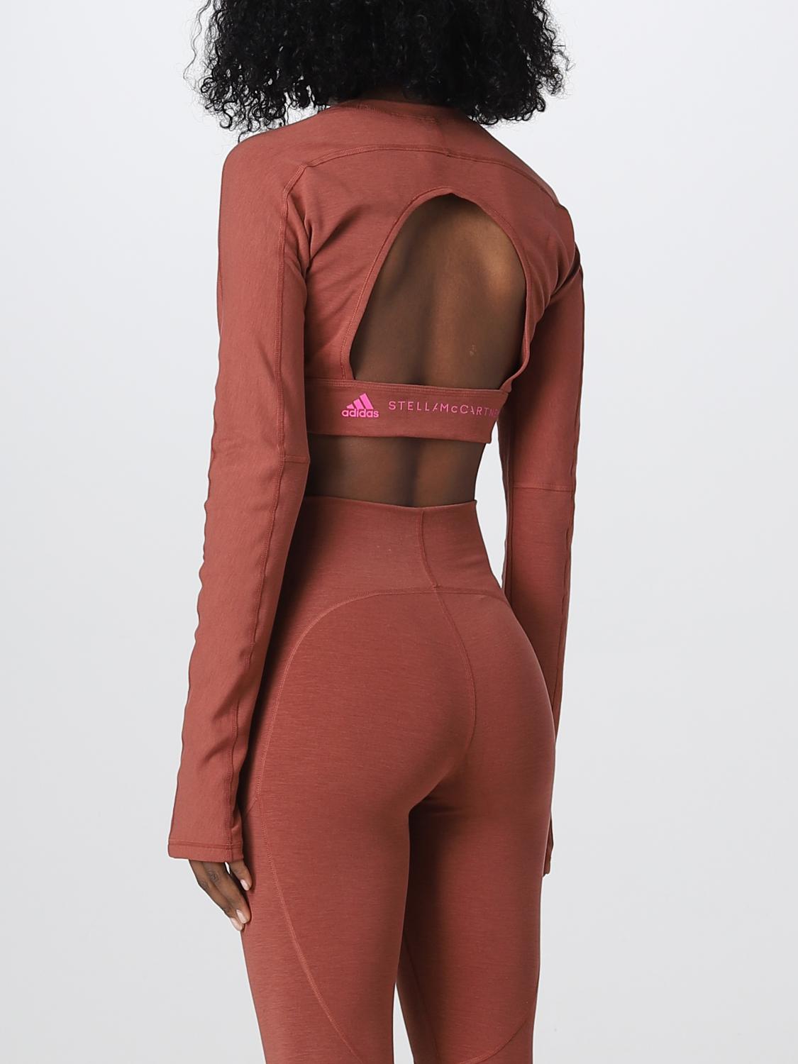 Top e Bluse Adidas By Stella Mccartney: Top e bluse Adidas By Stella Mccartney donna ruggine 3