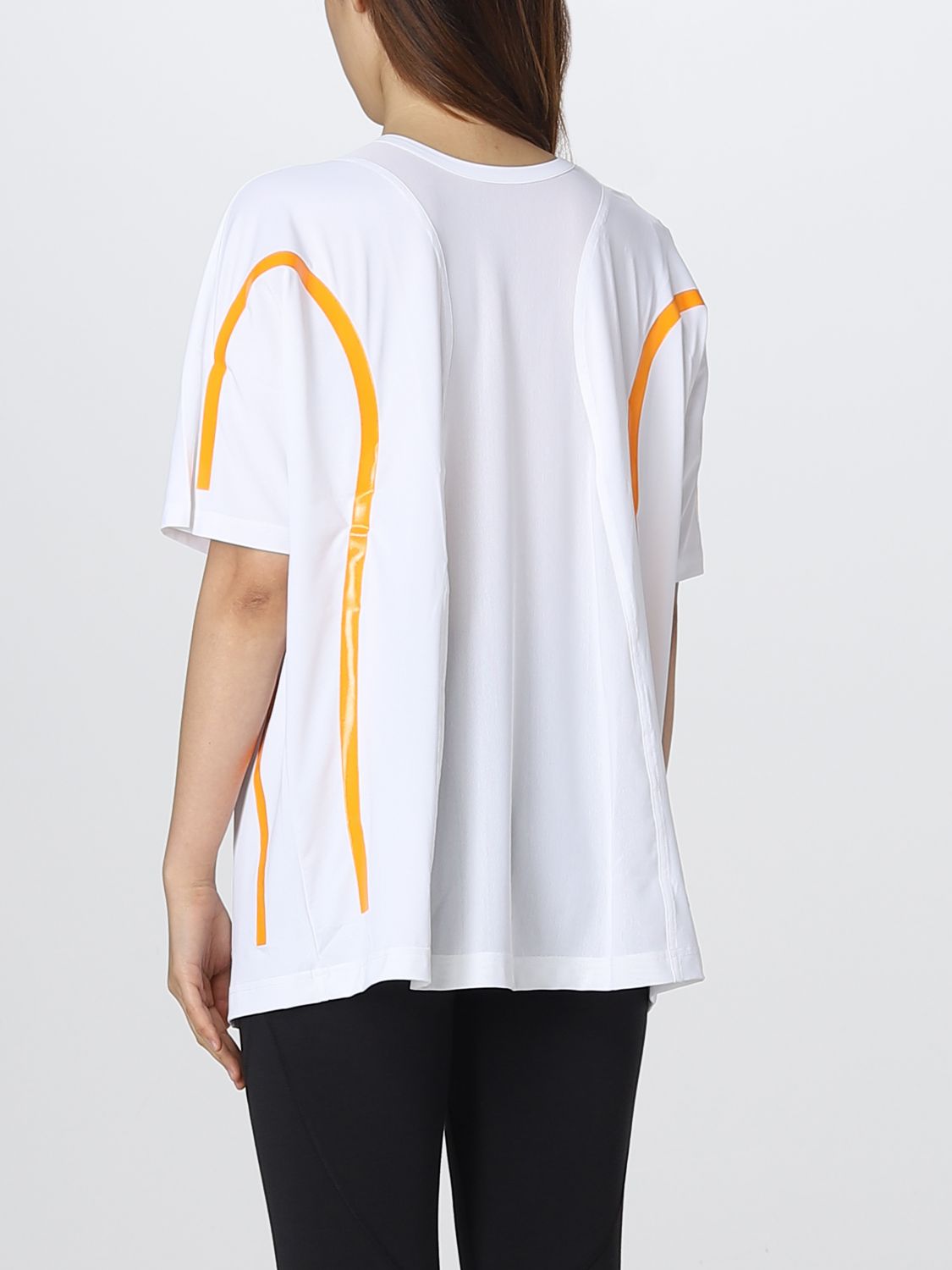 T-shirt Adidas By Stella Mccartney: T-shirt Adidas By Stella McCartney in tessuto riciclato bianco 3