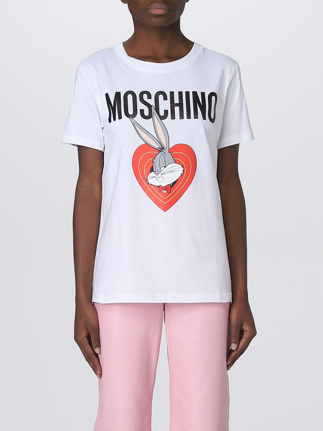 MOSCHINO COUTURE: Camiseta para mujer, Blanco | Camiseta Moschino Couture  07791041 en línea en 