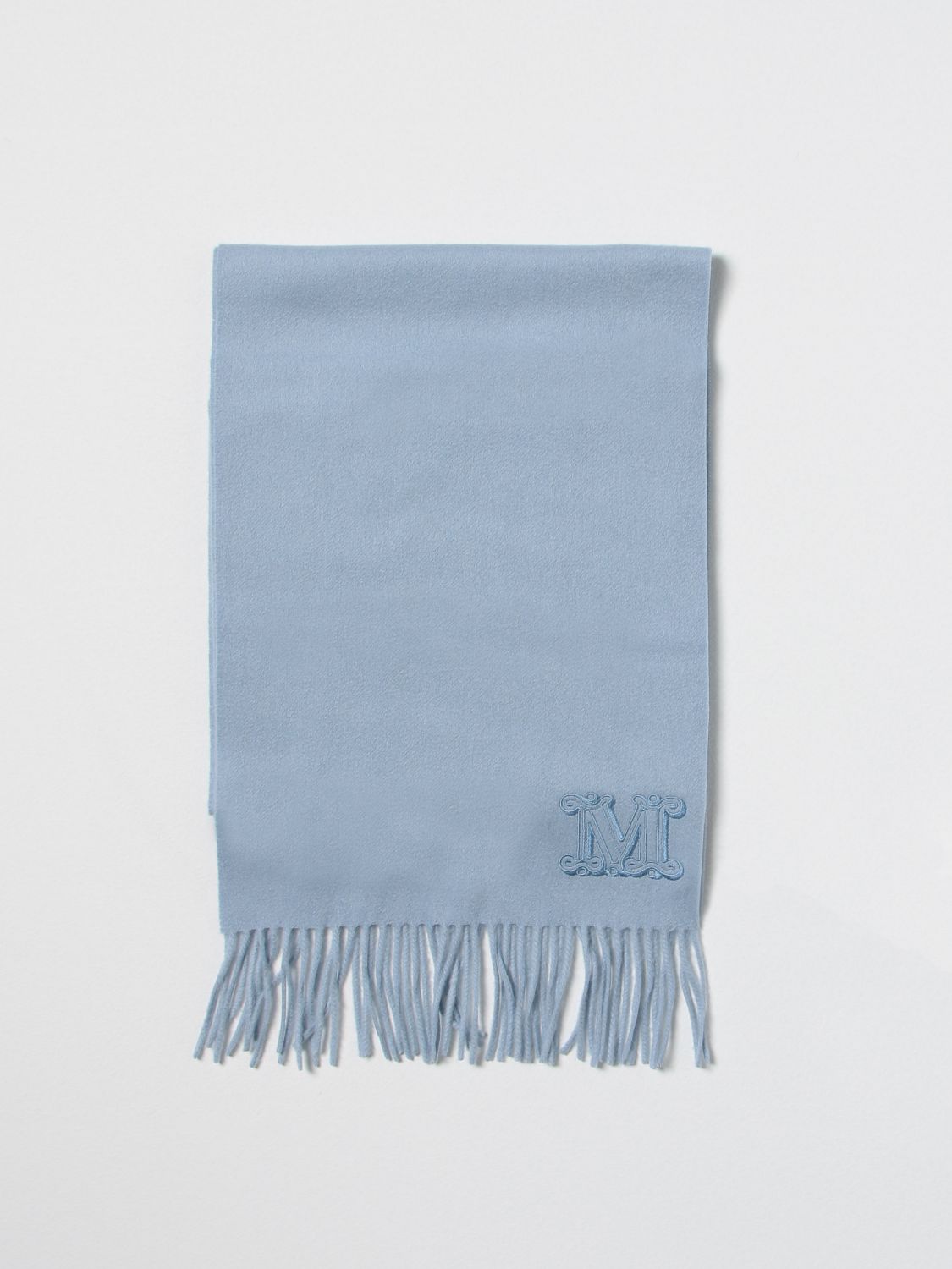 MAX MARA: cashmere scarf - Gnawed Blue | Max Mara scarf 2345413136600 ...