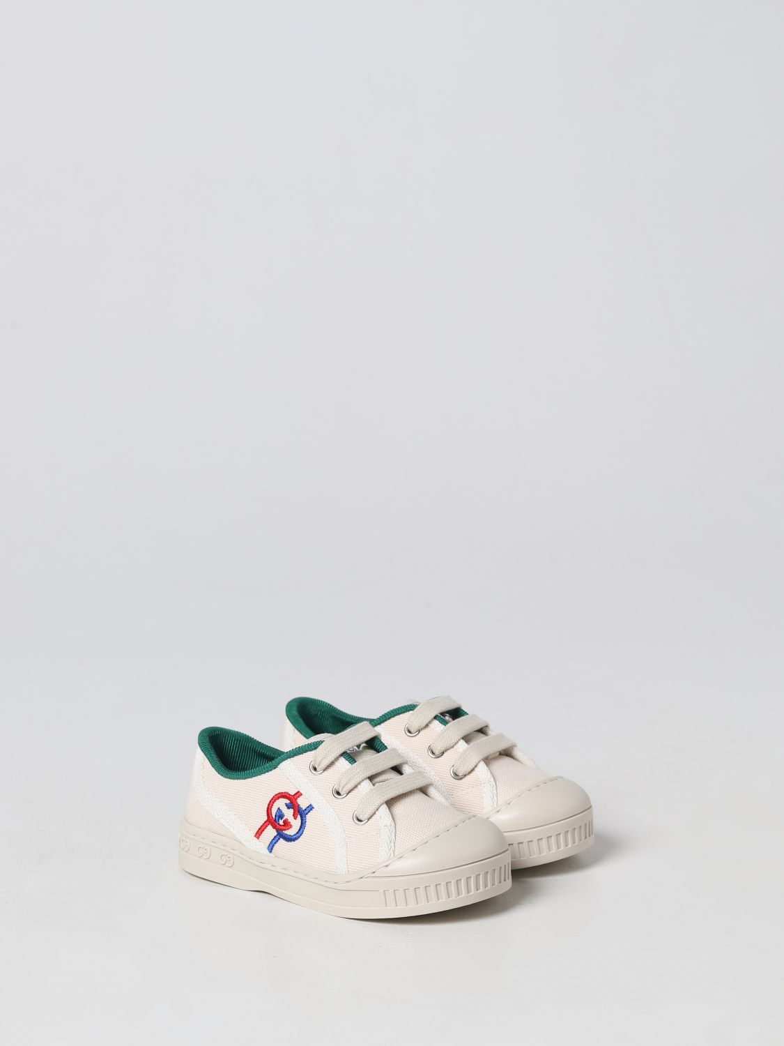 GUCCI: shoes for boys - Yellow Cream | Gucci shoes 725051FABAT online on  