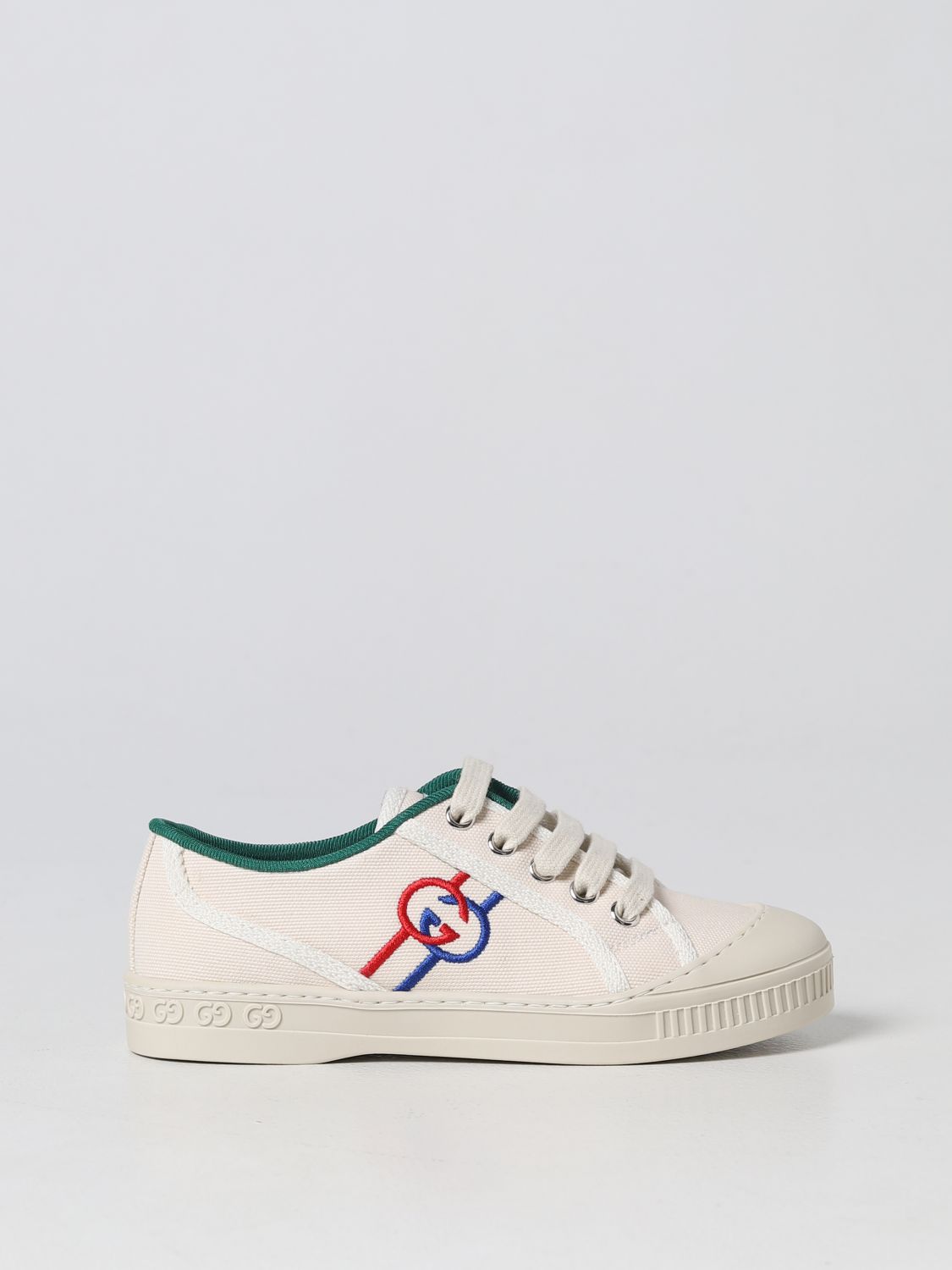 GUCCI: shoes for boys - Yellow Cream | Gucci shoes 725052FABAT online on  