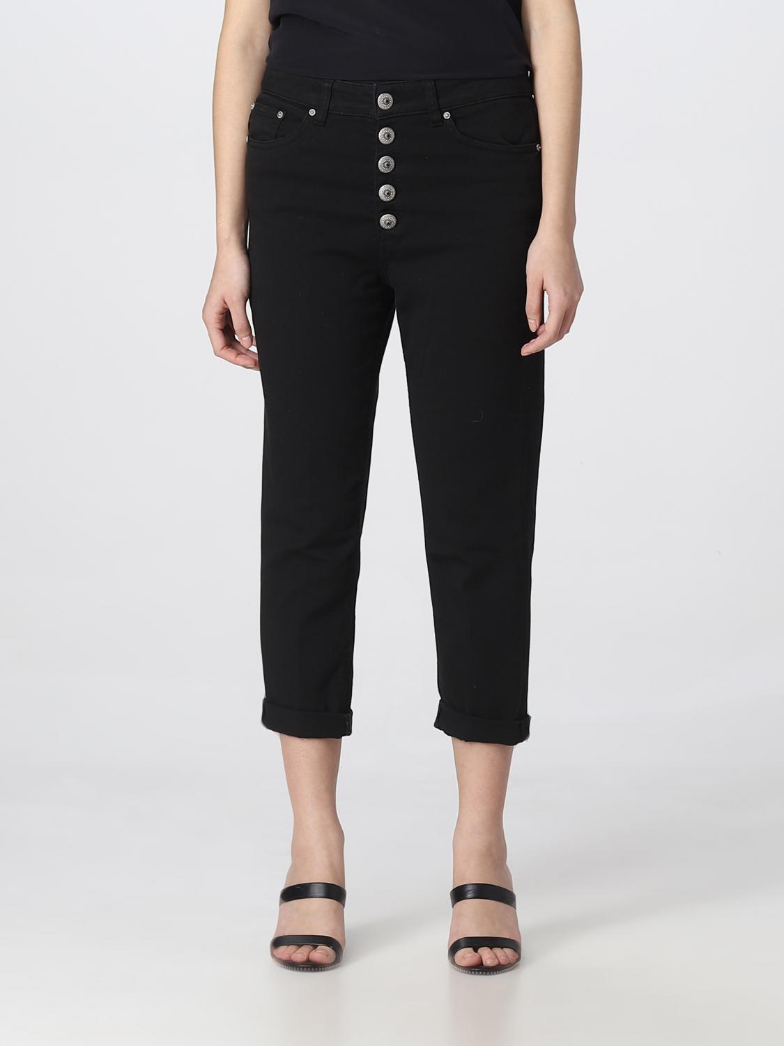 Dondup Woman Pants Black Size 31 Cotton, Elastomultiester, Elastane In Black