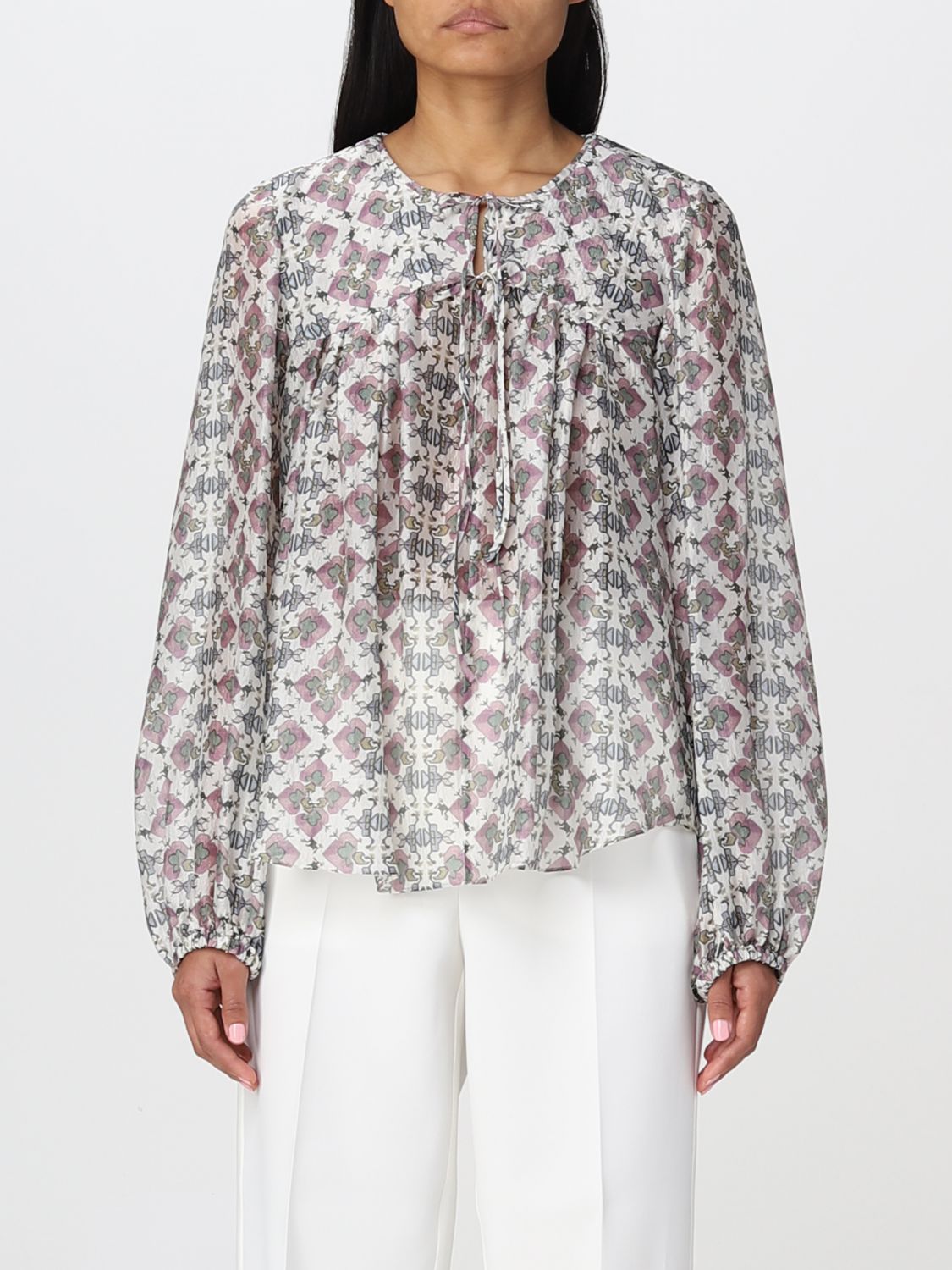 ISABEL MARANT: top for woman - Ecru | Isabel Marant top HT0078FAA1J35I ...