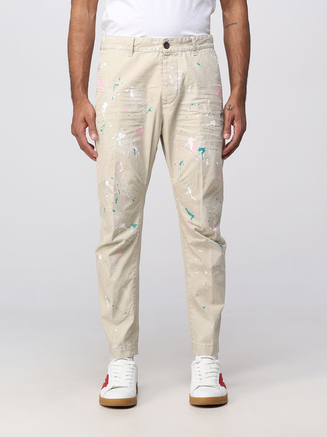 Jeans Dsquared2: Pantalone Dsquared2 in cotone grigio 1