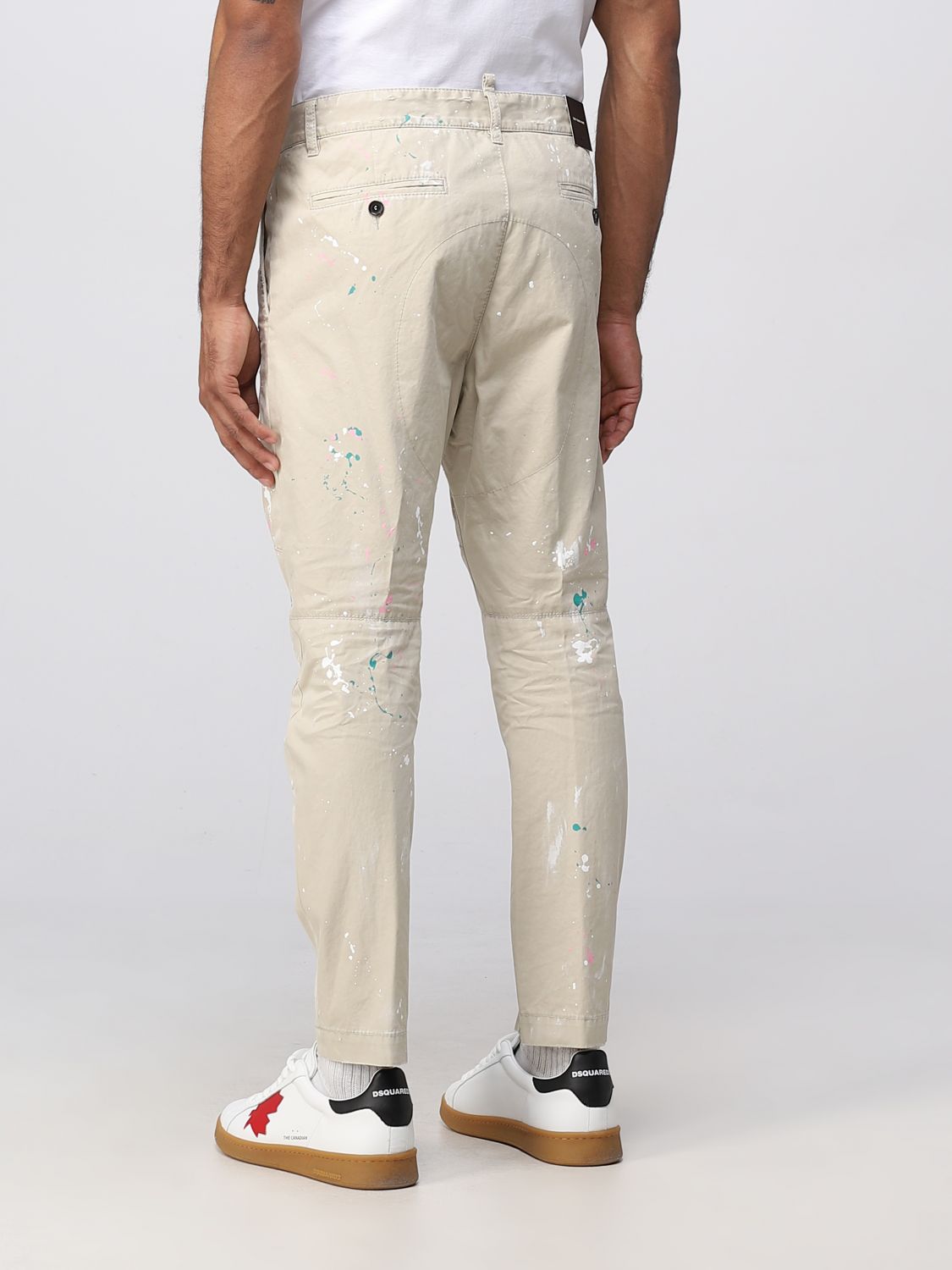 Jeans Dsquared2: Pantalone Dsquared2 in cotone grigio 3