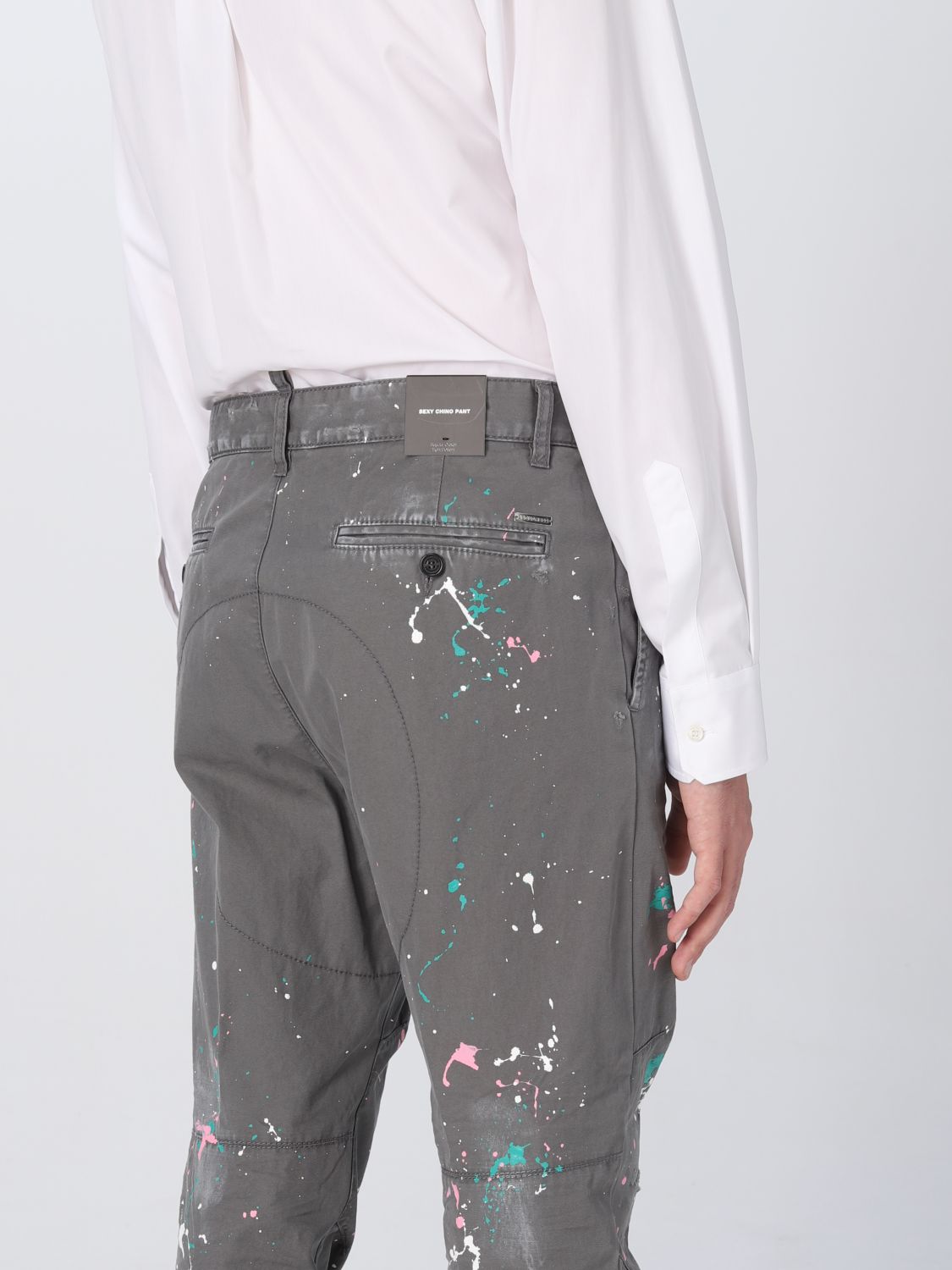 Jeans Dsquared2: Pantalone Dsquared2 in cotone grigio topo 4