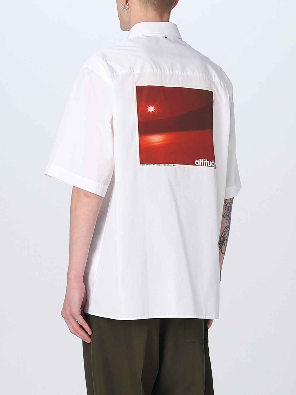 OAMC: shirt for man - White | Oamc shirt 23E28OAU56COTOA005