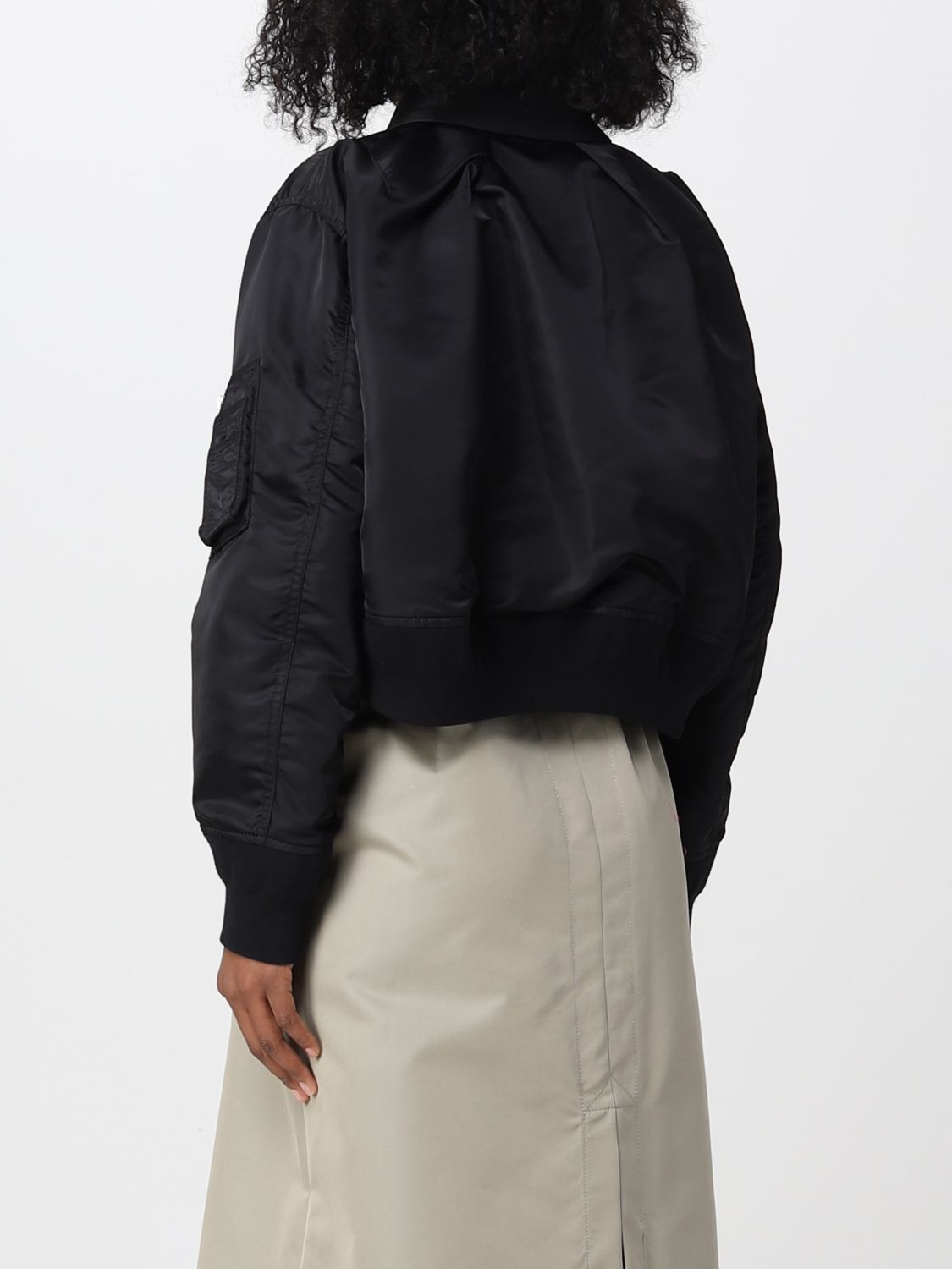 Coat Sacai: Sacai coat for woman black 2