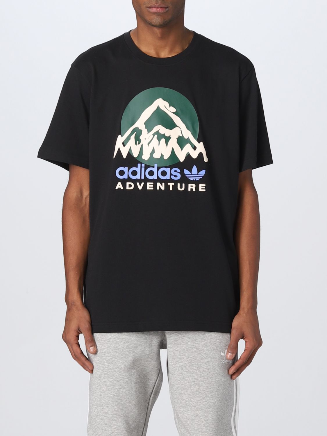 ADIDAS ORIGINALS: t-shirt man - Black | Adidas Originals t-shirt IC2361 online on GIGLIO.COM