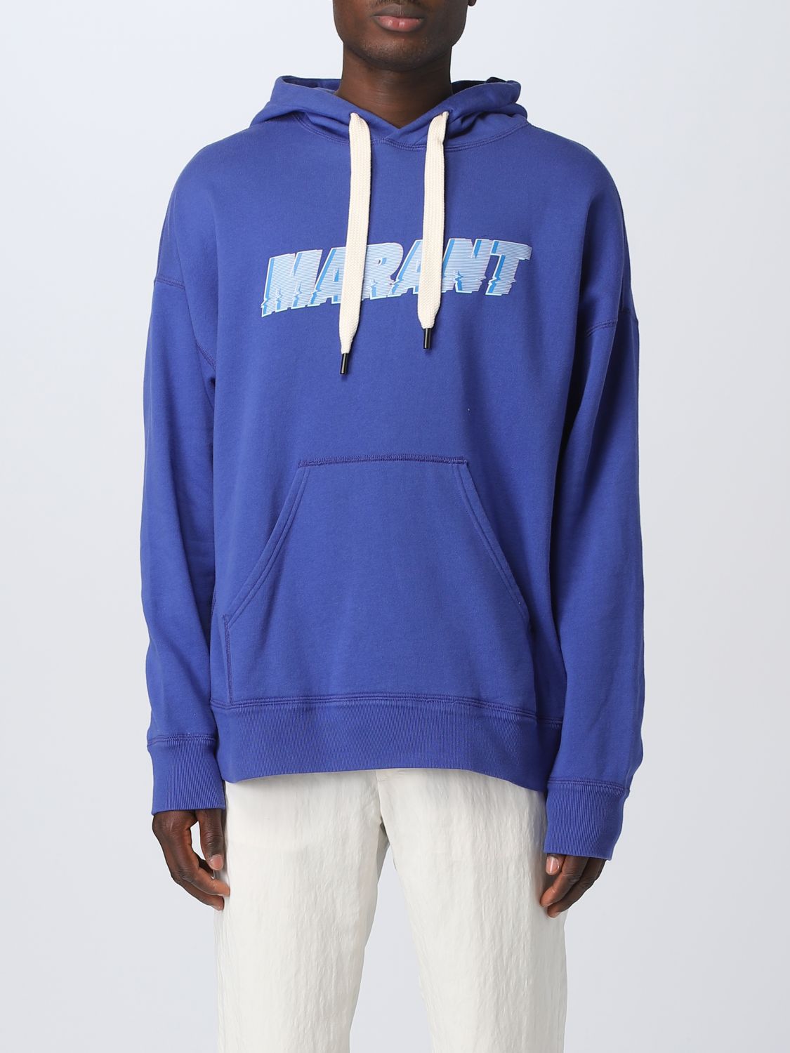 Shop Isabel Marant Sweatshirt  Men Color Blue