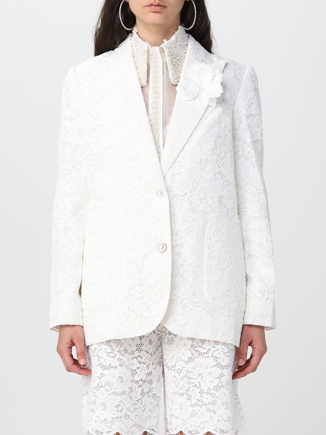 Zimmermann Jacket Woman Color Ivory | ModeSens