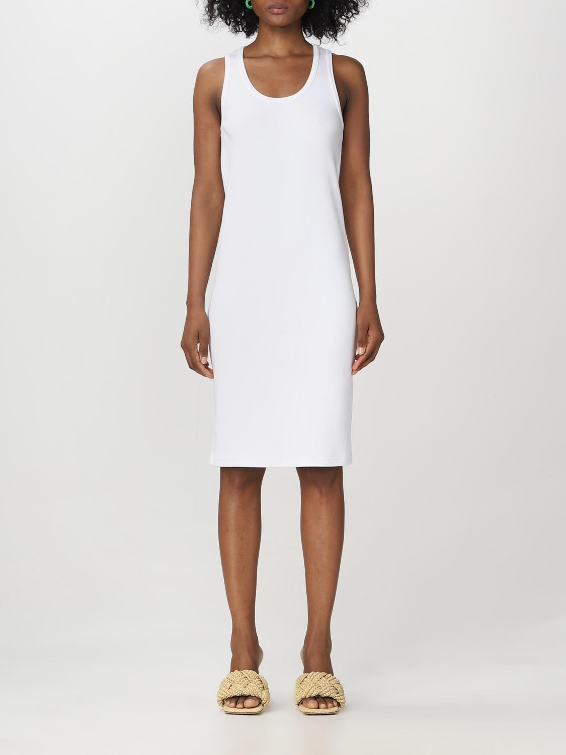 BOTTEGA stretch cotton dress White Bottega dress