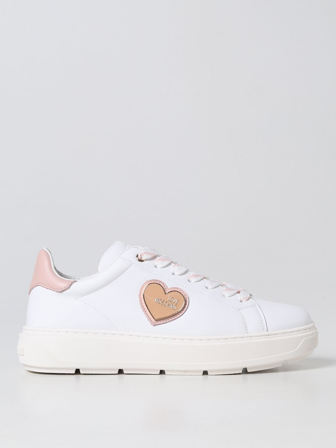 LOVE MOSCHINO: sneakers for woman - Pink | Love Moschino sneakers ...