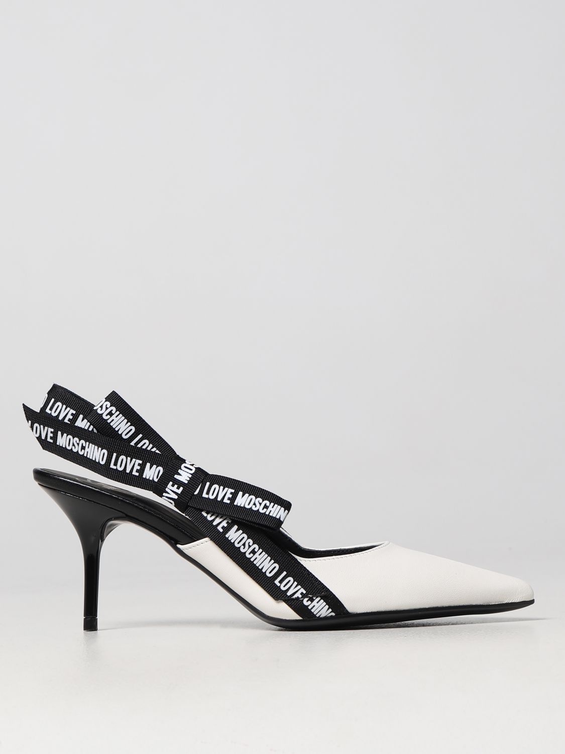 Infrarood Grondwet vrede LOVE MOSCHINO: high heel shoes for woman - White | Love Moschino high heel  shoes JA10027G1GIE0 online on GIGLIO.COM
