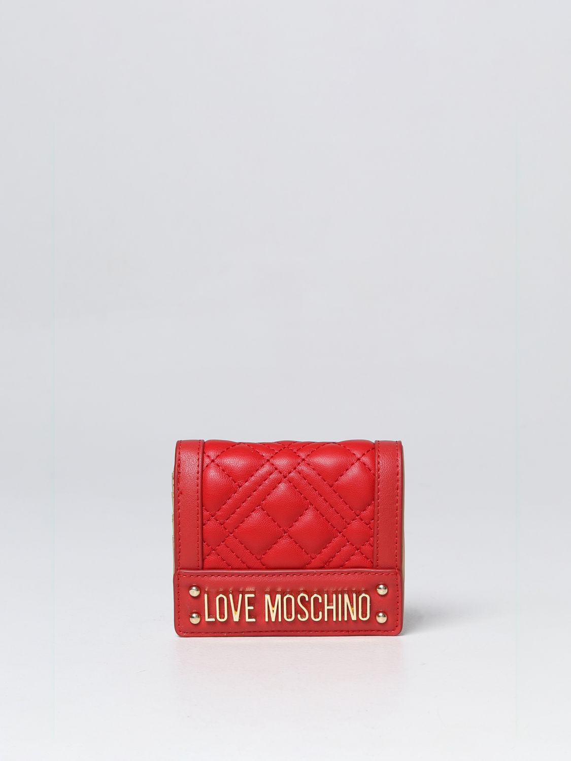 LOVE MOSCHINO: wallet for woman - Red | Love Moschino wallet ...