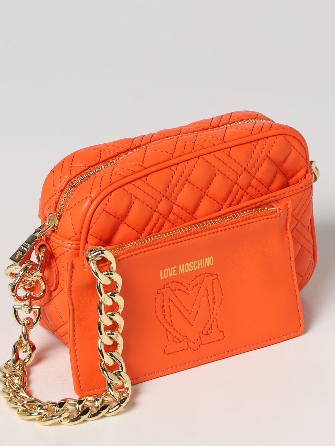 LOVE MOSCHINO: mini bag for woman - Orange | Love Moschino mini bag ...