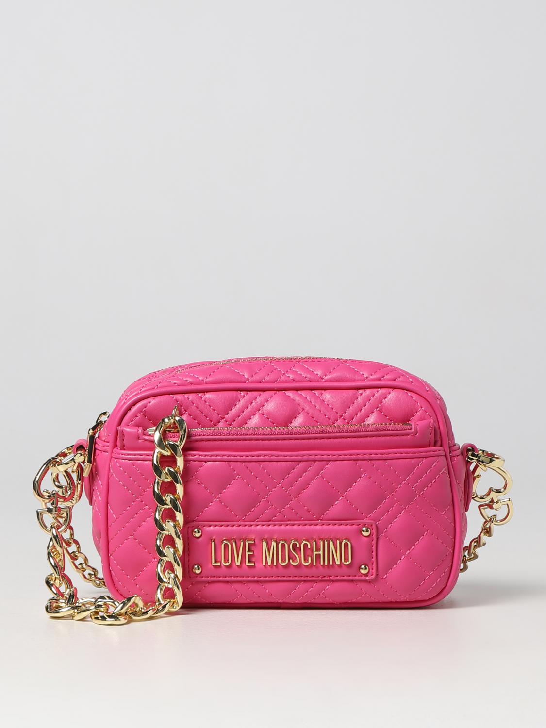 Borsa mini Love Moschino: Borsa Love Moschino in pelle sintetica trapuntata fuxia 1