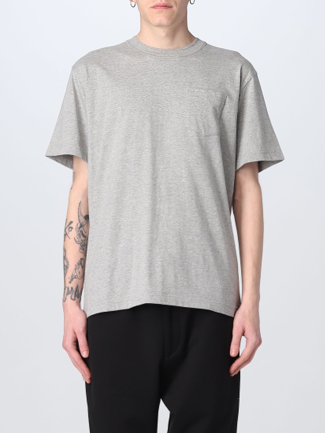 T-shirt Sacai: Sacai t-shirt for man grey 1