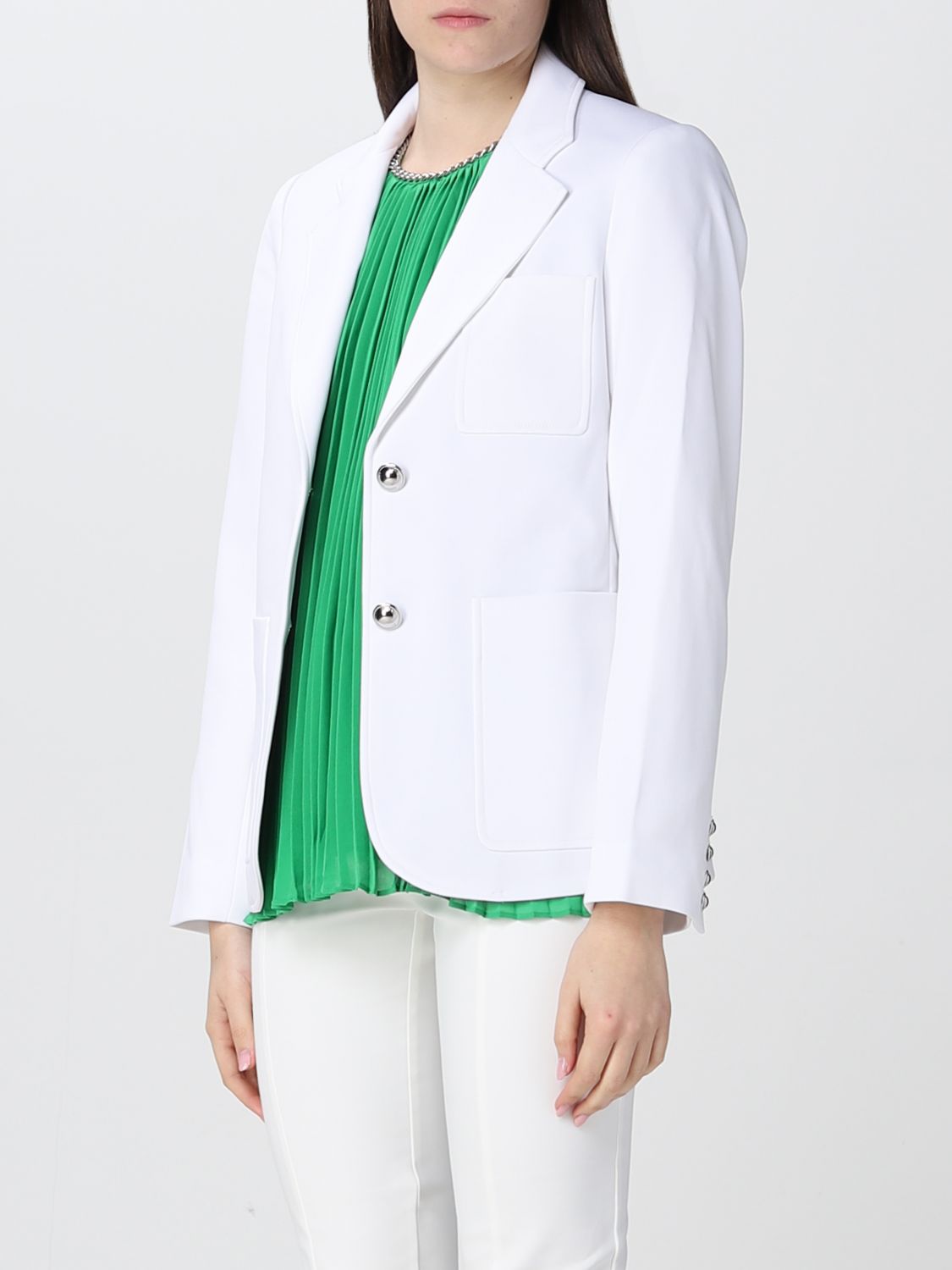 MICHAEL KORS: blazer for women - White | Michael Kors blazer MR3104N3GZ  online on 