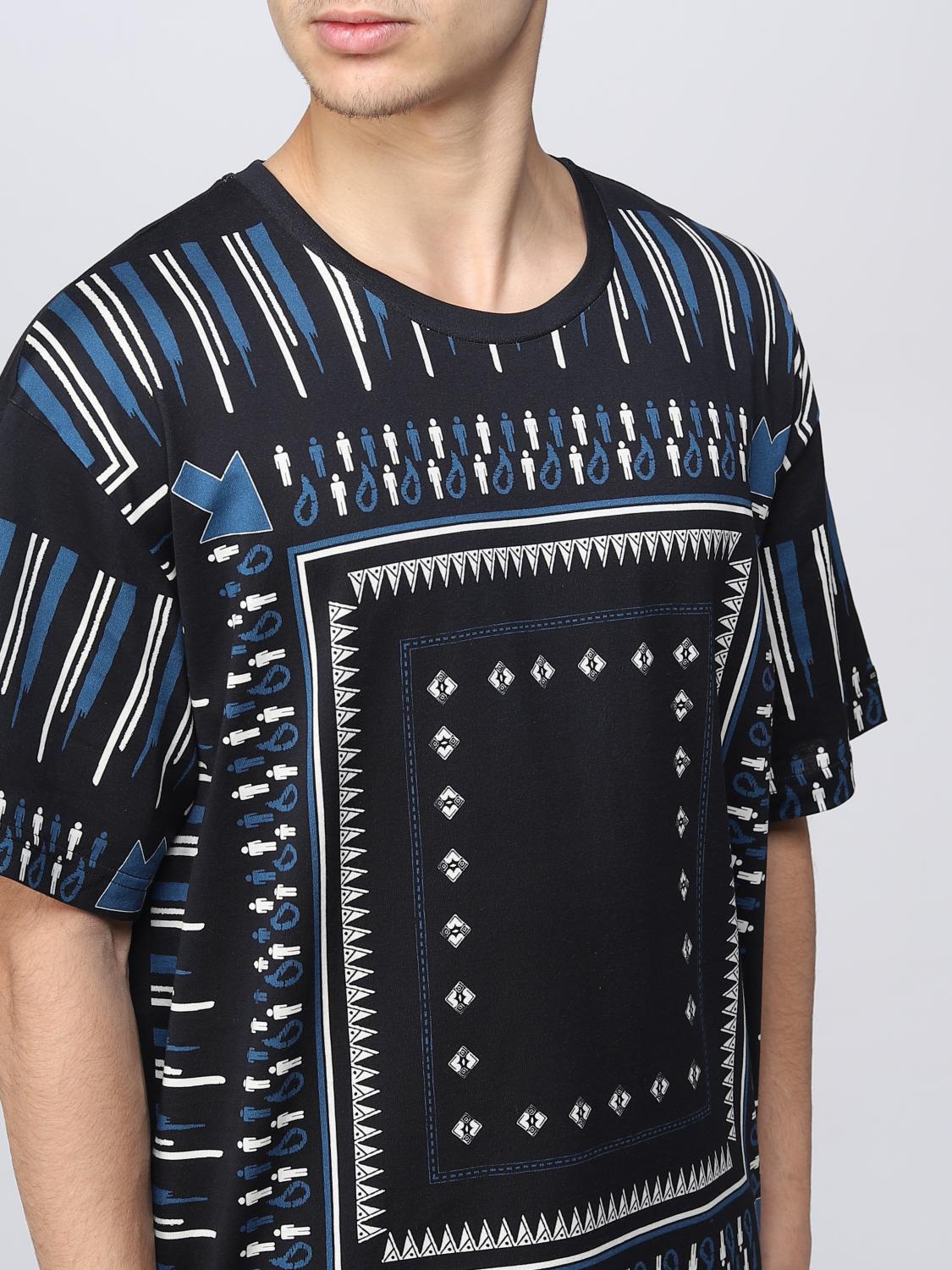 T-shirt Etro: T-shirt Etro con stampa grafica all over blue 5