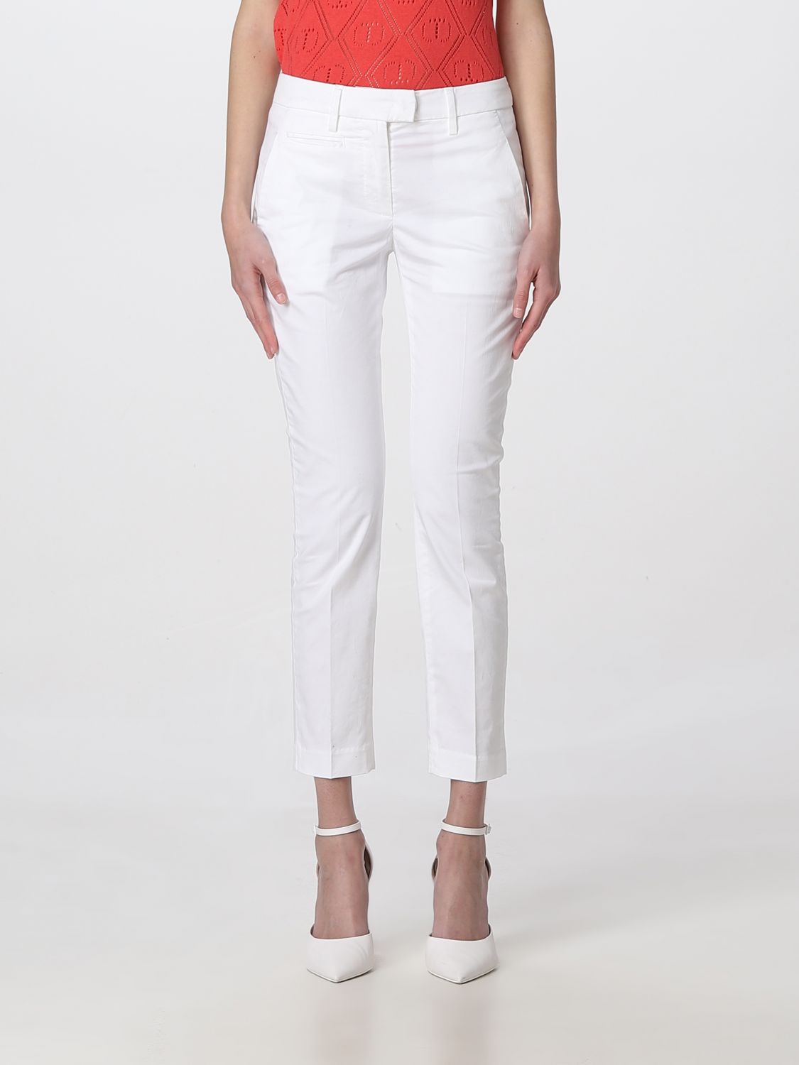 Dondup Pants  Woman Color White