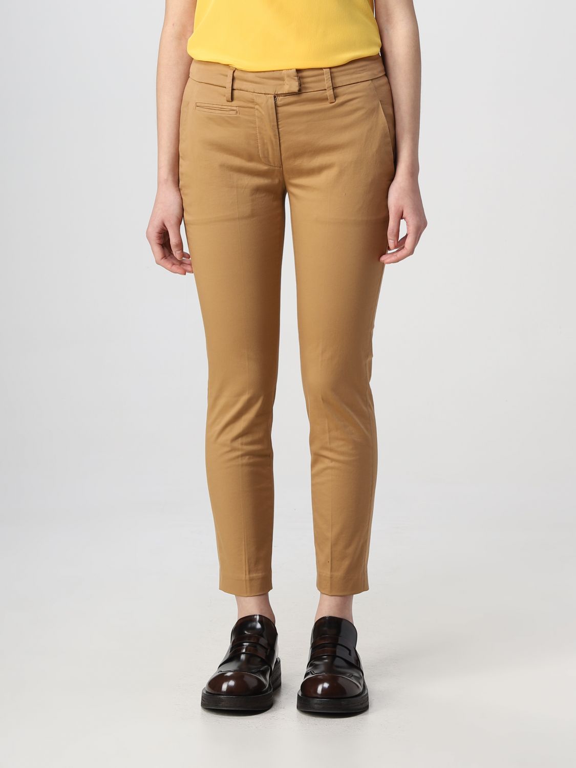 Dondup Trousers  Woman In Leather