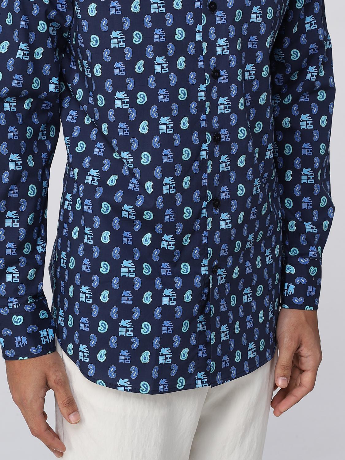 Camicia Etro: Camicia Etro in cotone blue 5